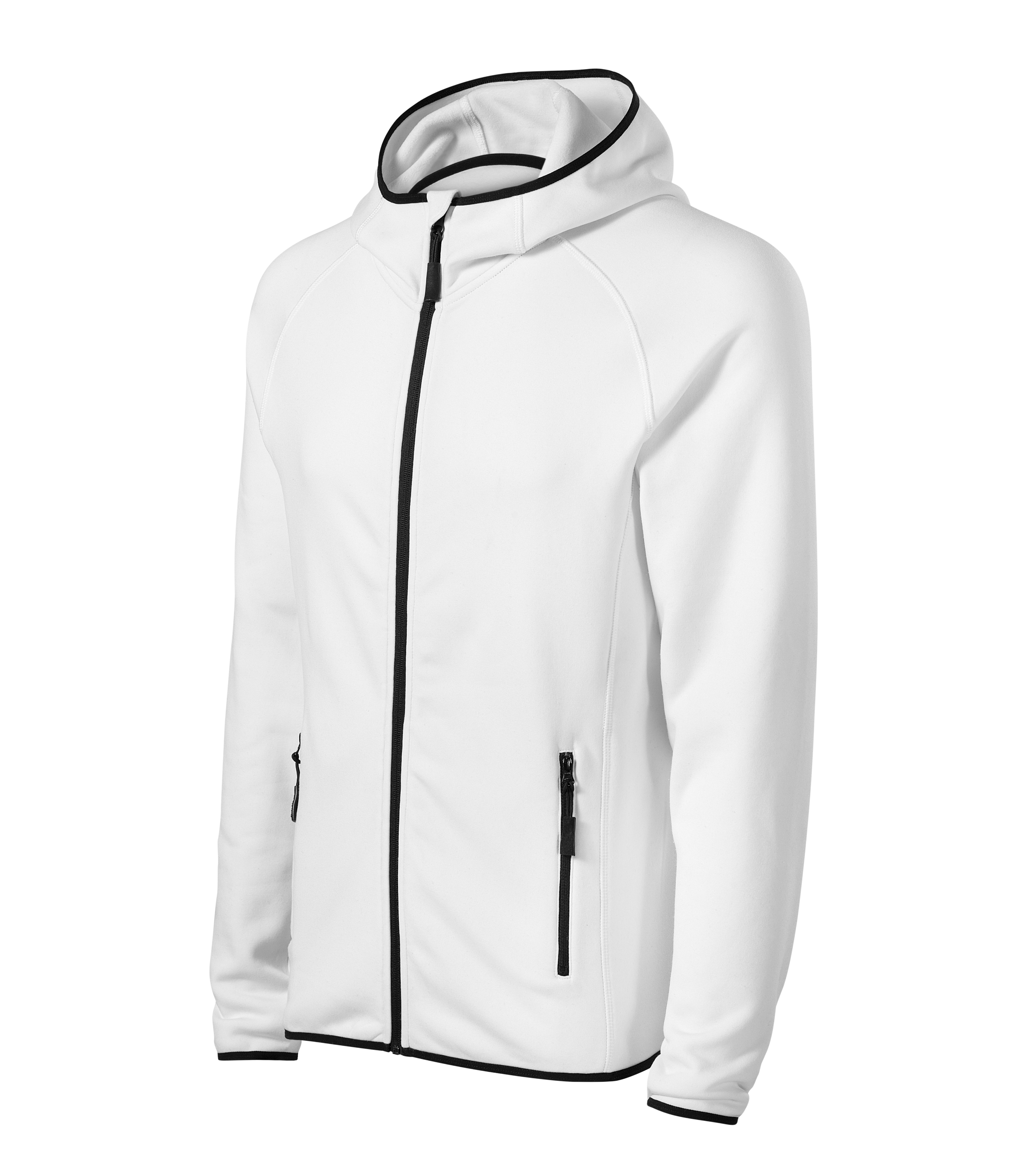 Stretch Fleecejacke Herren - DIRECT417 - ideal für Sport- und Bewegungsaktivitäten  und Kapuze mit Kinnschutz - Kapuzenjacke Herren für Männer und Outdoor 