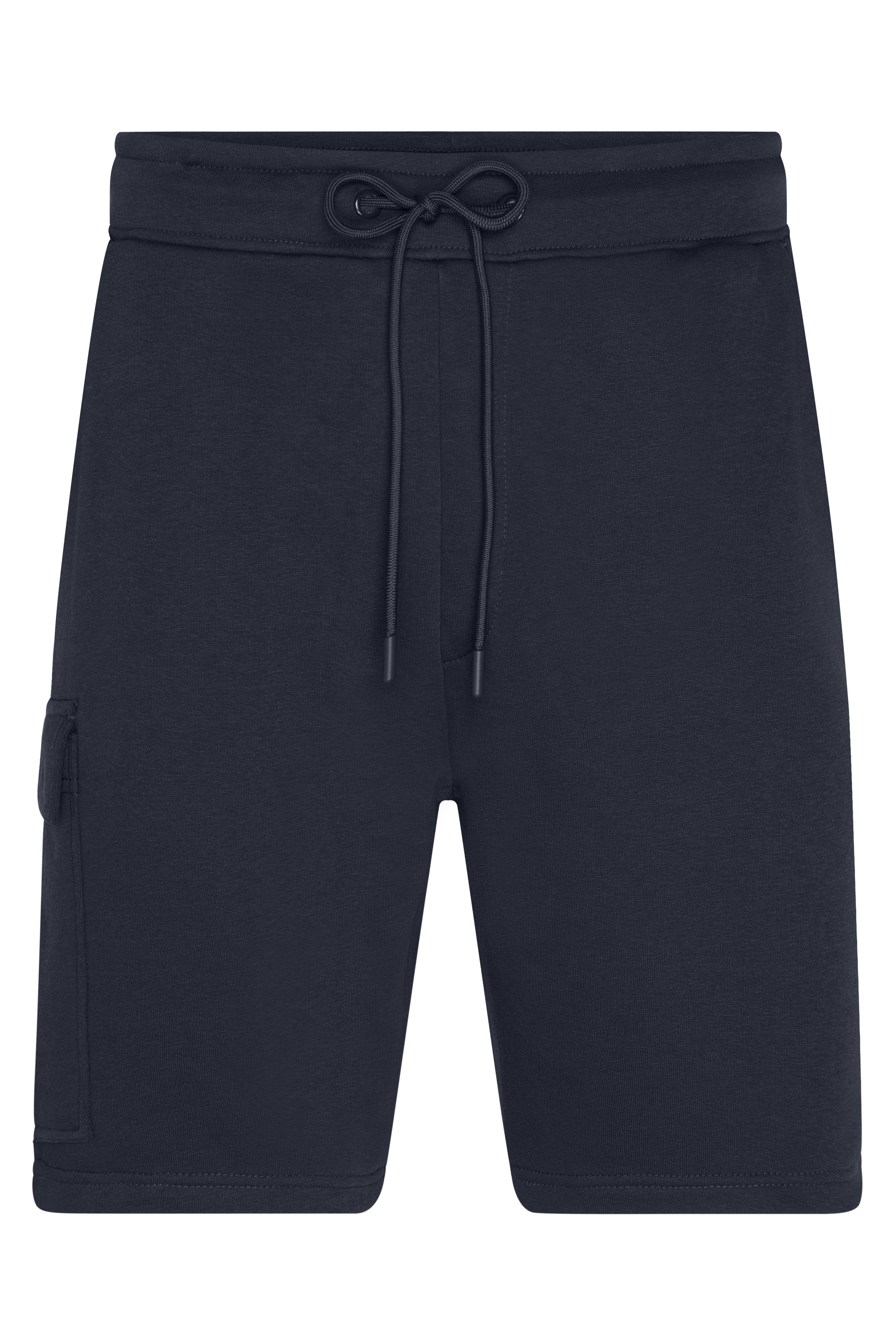 Men's Lounge Shorts 8038 Modische, kurze Sweat-Hose aus BIO-Baumwolle im Cargo-Style