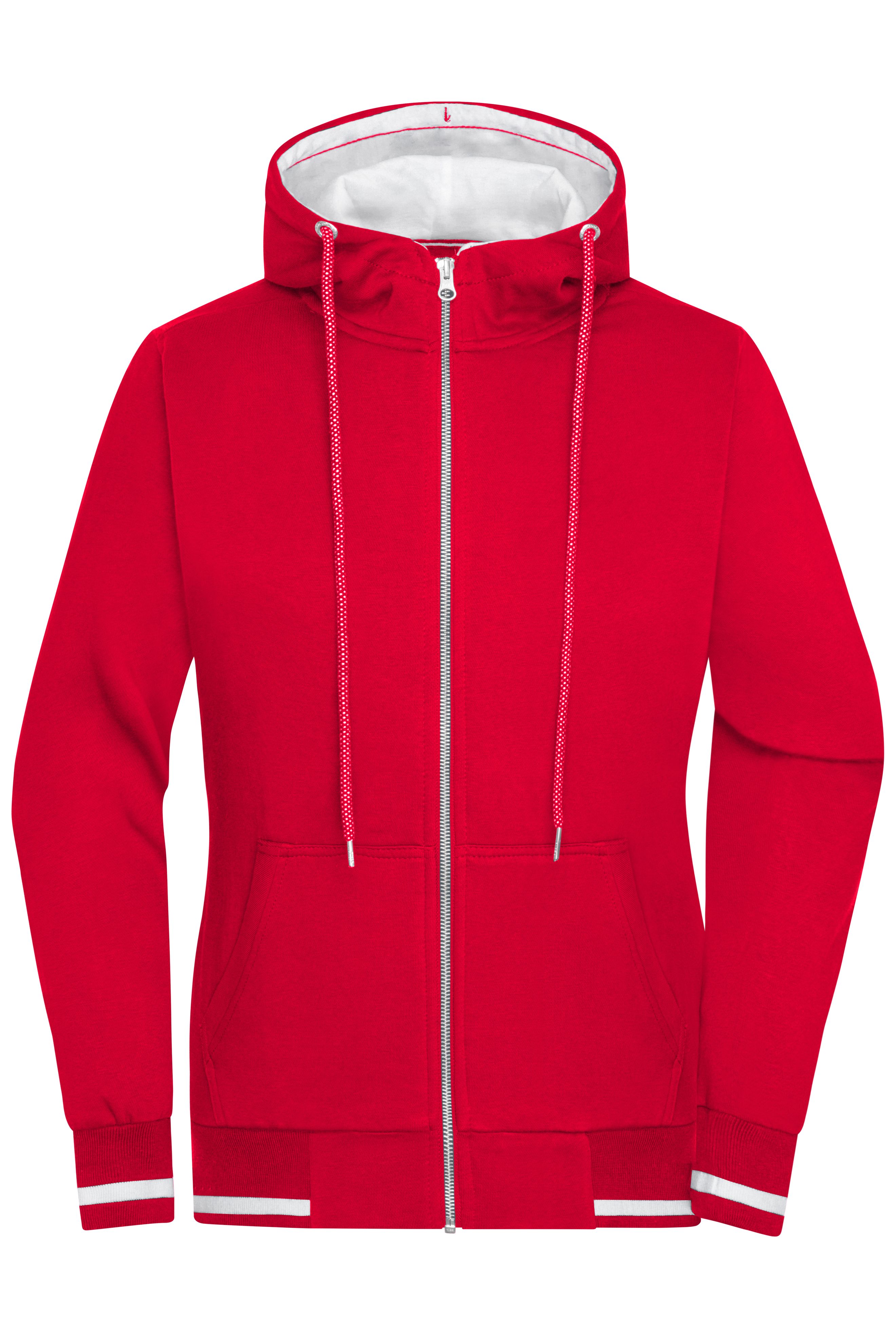 Ladies' Club Sweat Jacket JN775 Sweat-Jacke mit Reißverschluss und Kapuze