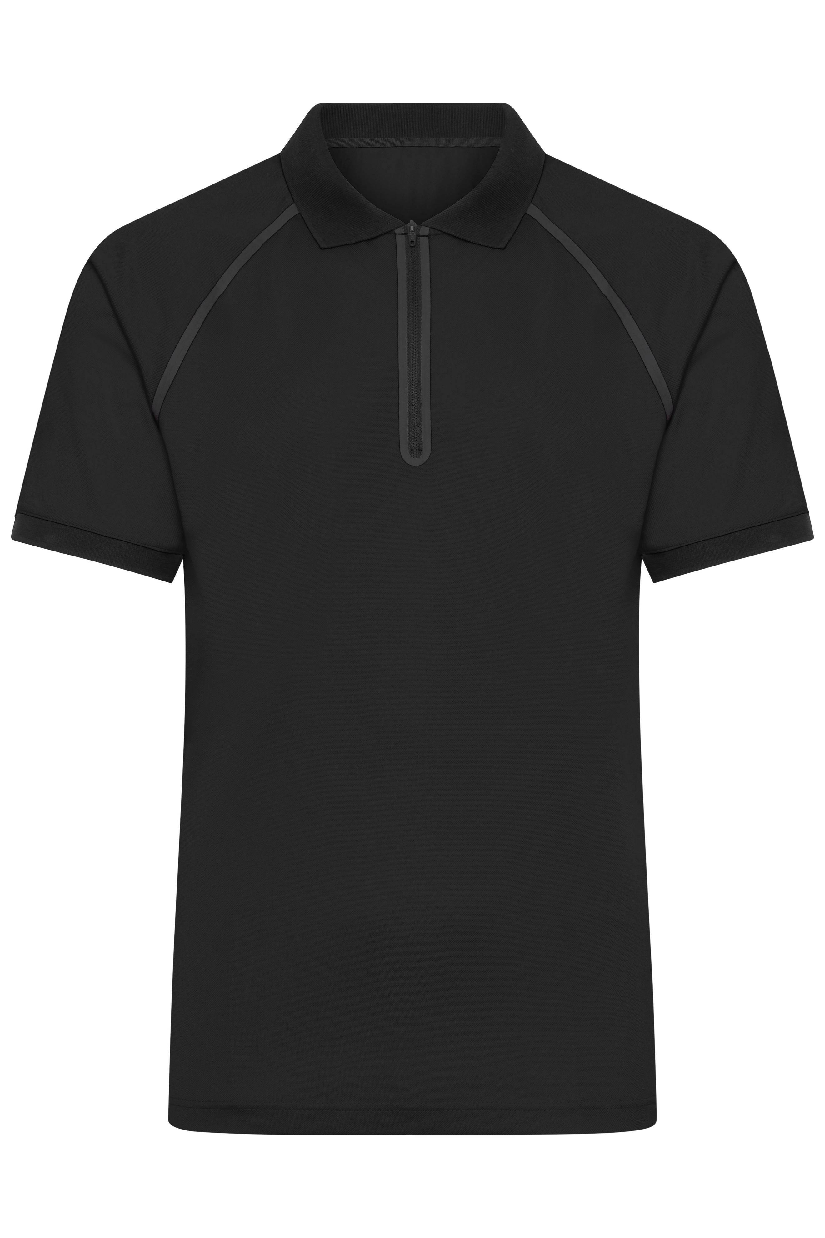 Men's Zip-Polo JN1308 Polo mit Reißverschluss aus Funktions-Polyester für Promotion, Sport und Freizeit