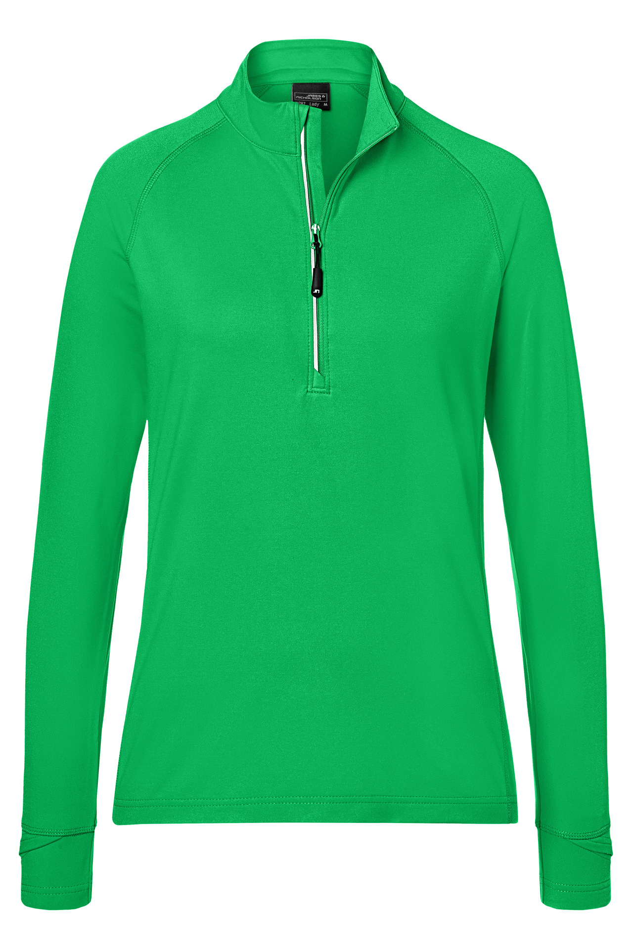 Ladies' Sports  Shirt Half-Zip JN787 Langarm-Shirt mit Reißverschluss für Sport und Freizeit