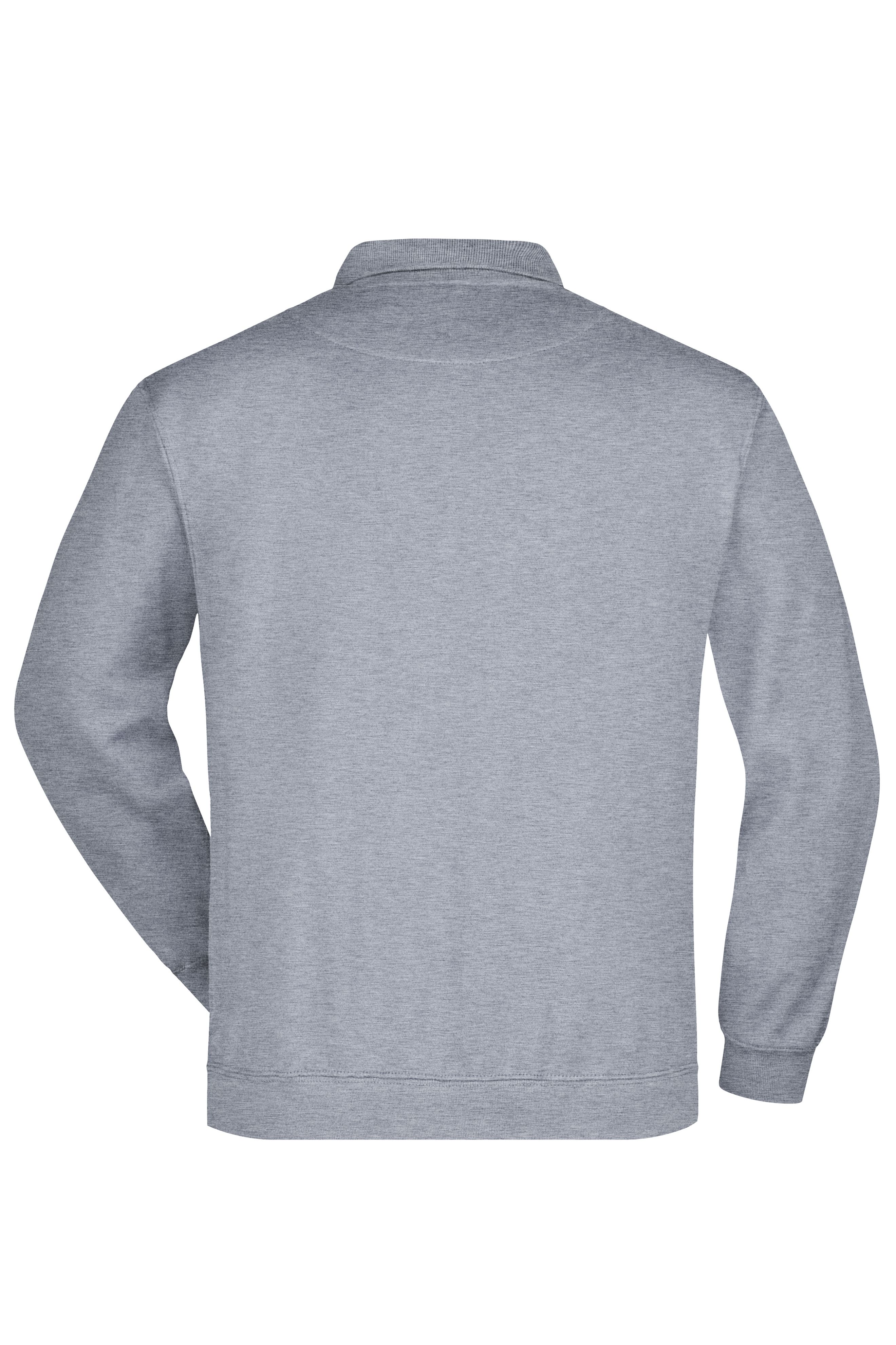 Polo-Sweat Heavy JN041 Klassisches Komfort Polo-Sweatshirt