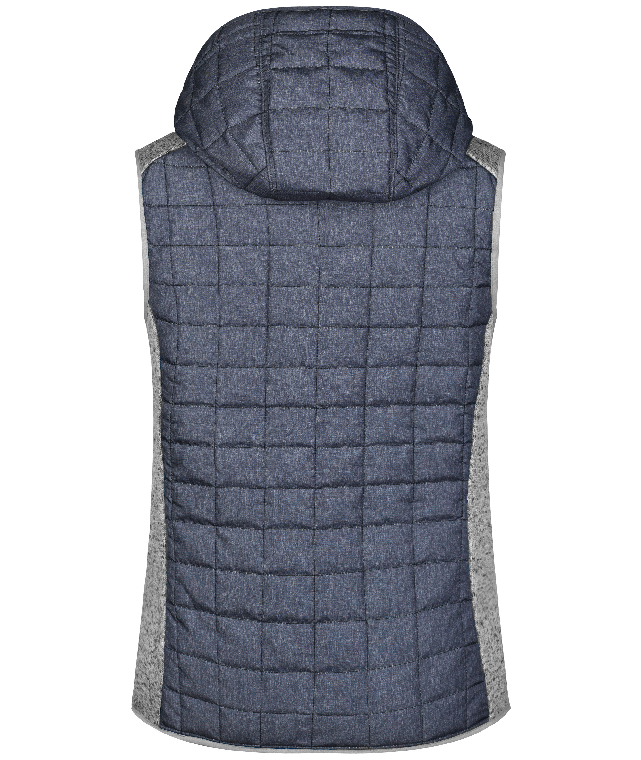 Ladies' Knitted Hybrid Vest JN767 Weste im stylischen Materialmix