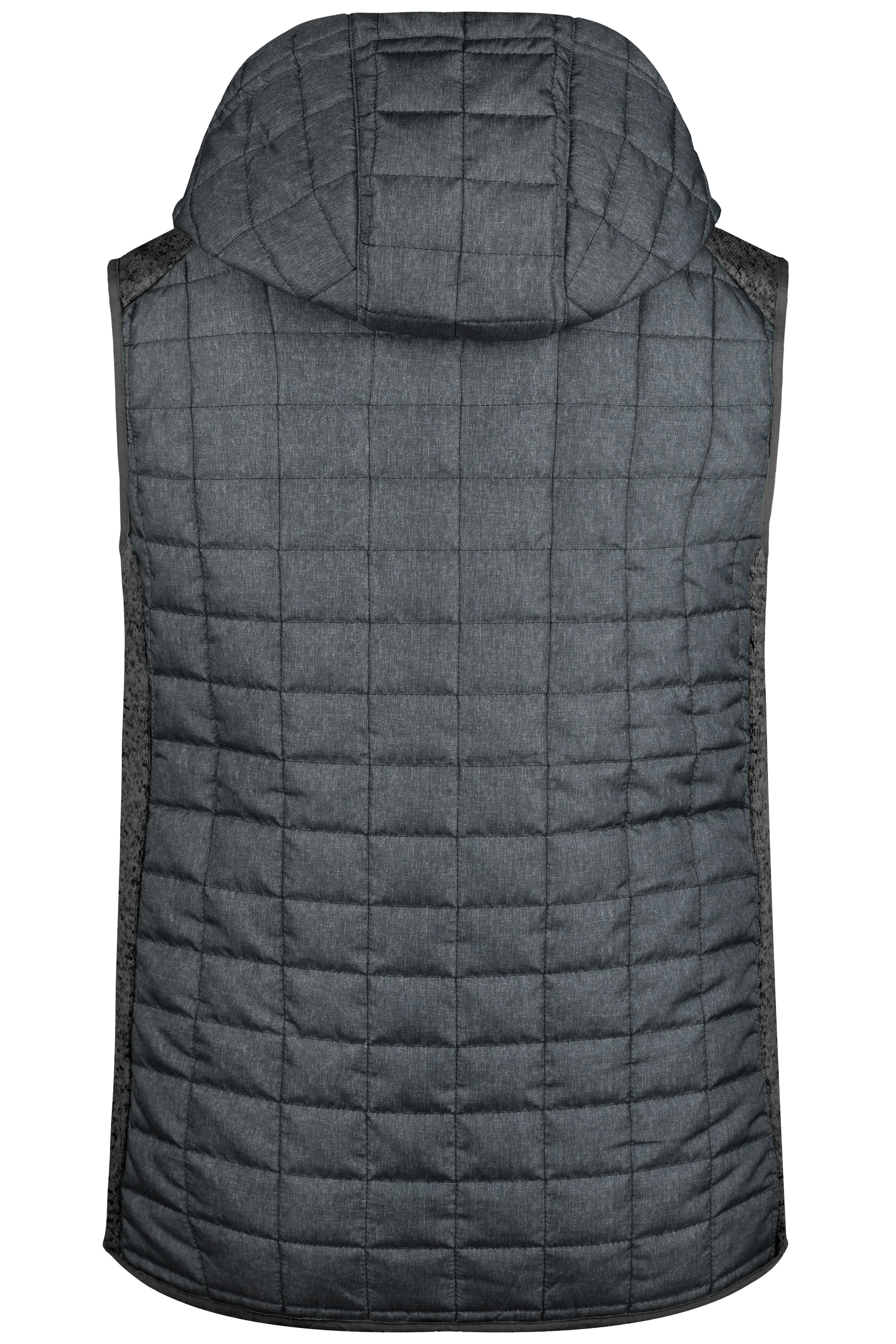 Men's Knitted Hybrid Vest JN768 Weste im stylischen Materialmix