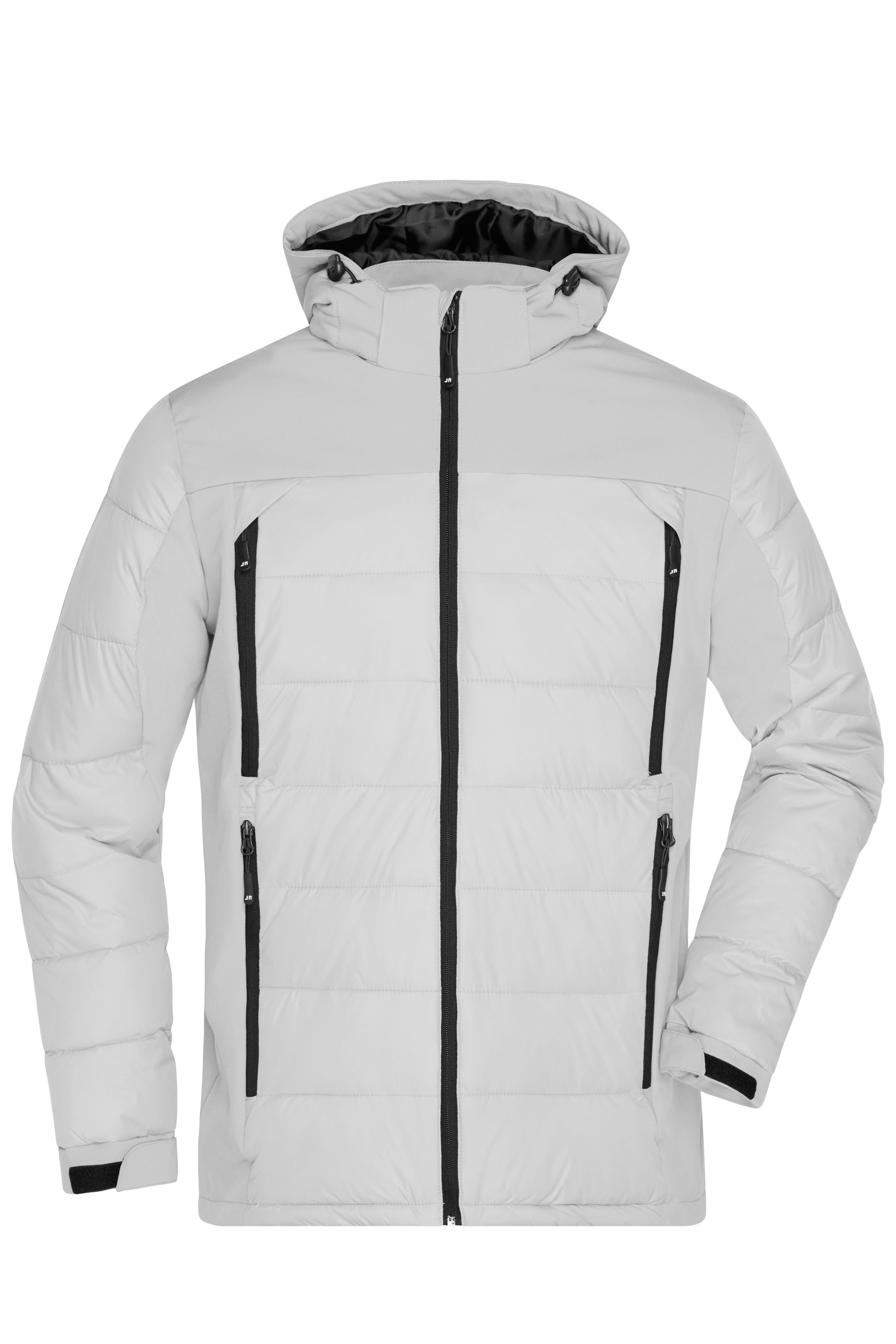 Men's Outdoor Hybrid Jacket JN1050 Thermojacke in attraktivem Materialmix