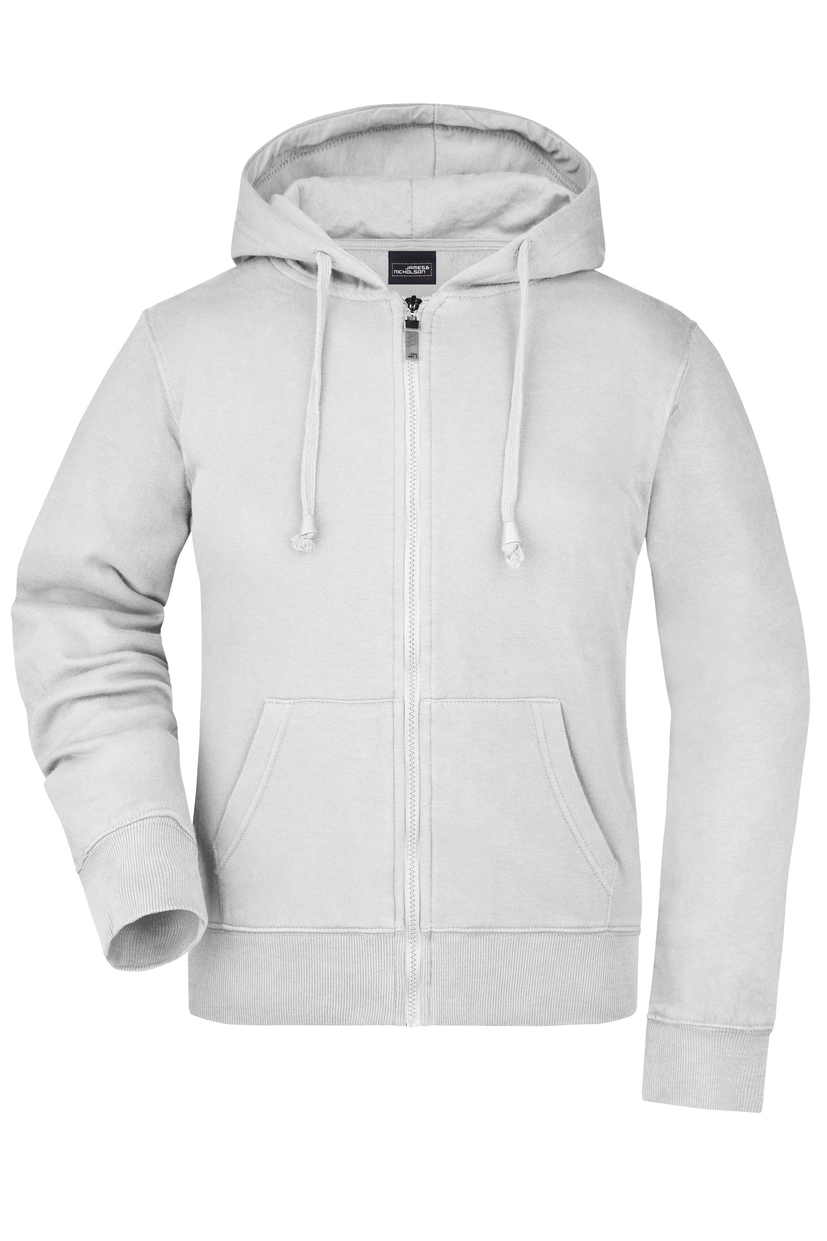 Ladies' Hooded Jacket JN053 Kapuzen-Jacke aus formbeständiger Sweat-Qualität