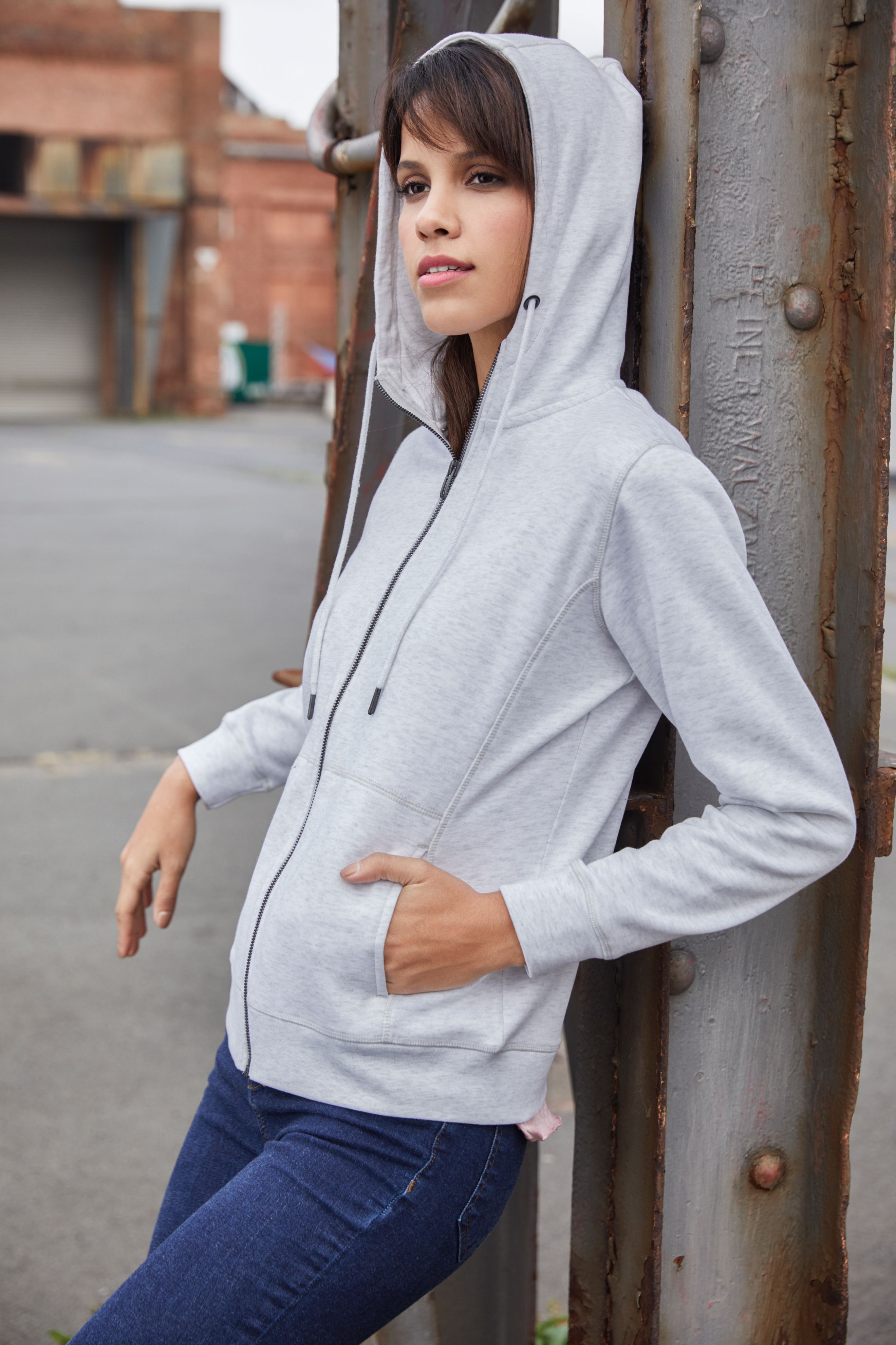 Ladies' Hoody 8023 Kapuzensweat mit Raglanärmeln