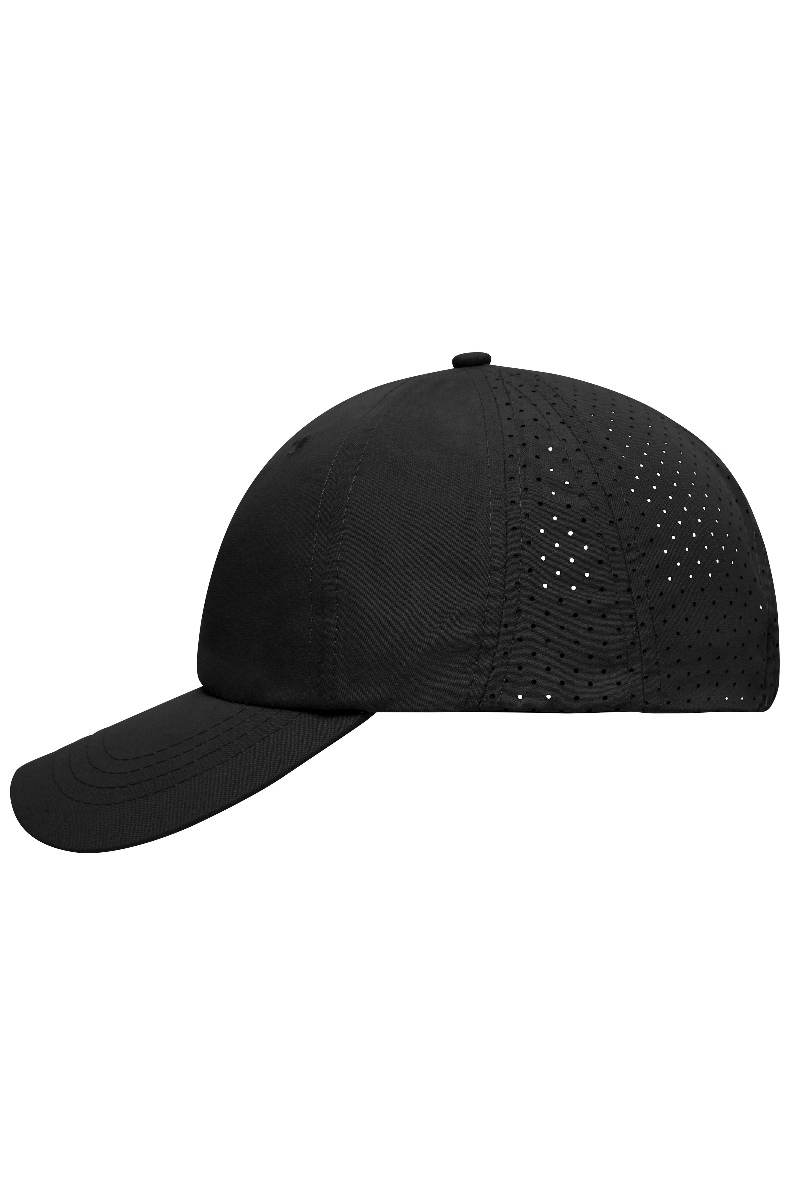 Laser Cut Cap MB6538 Sportliche 8 Panel Cap aus weicher Microfaser