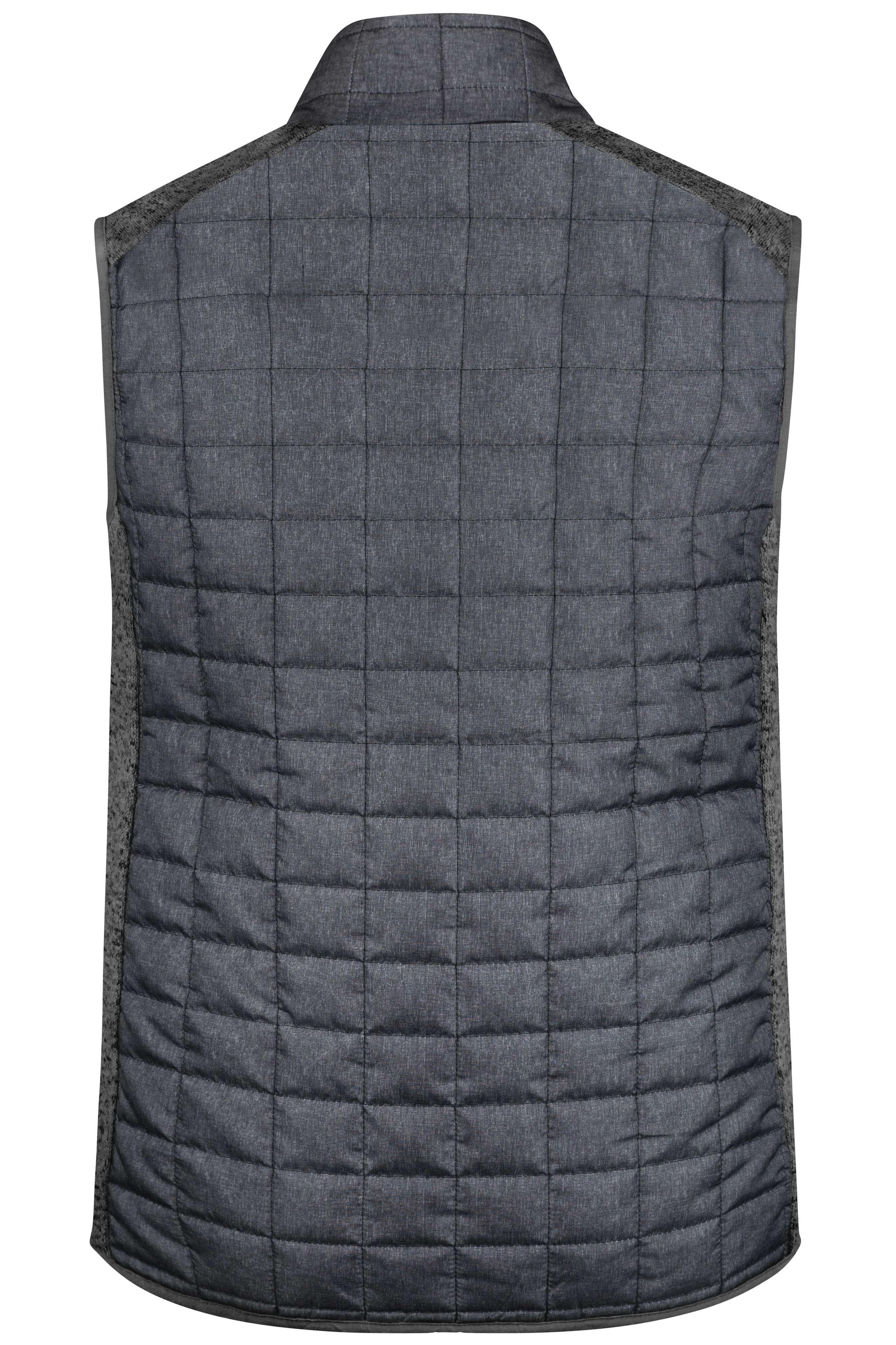 Men's Knitted Hybrid Vest JN740 Weste im stylischen Materialmix