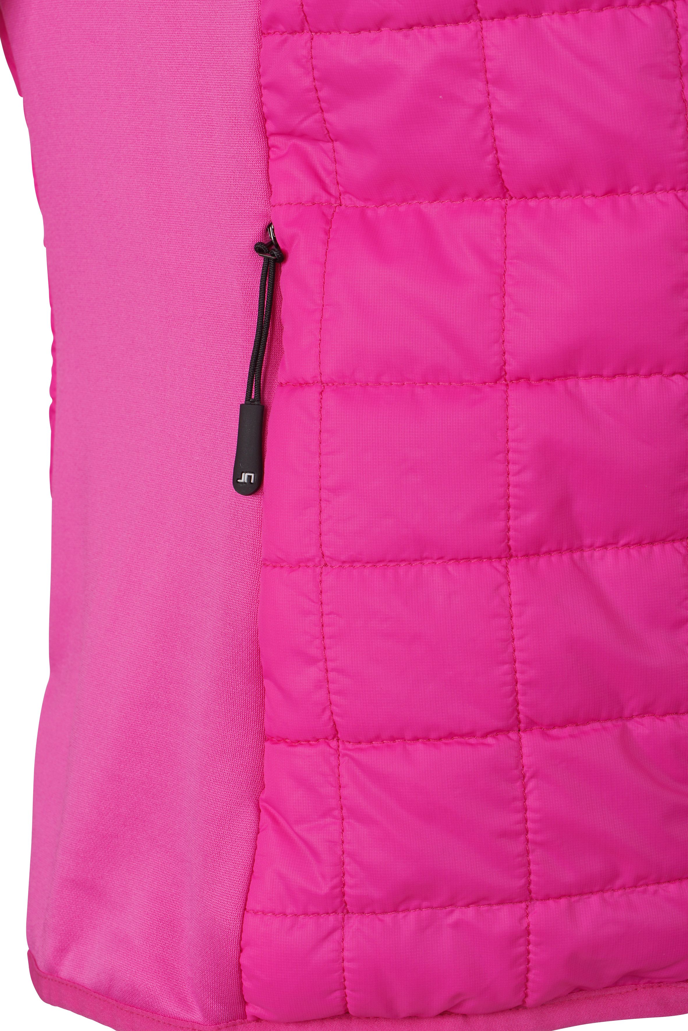 Ladies' Hybrid Vest JN1113 Leicht wattierte Weste im sportlichen Materialmix