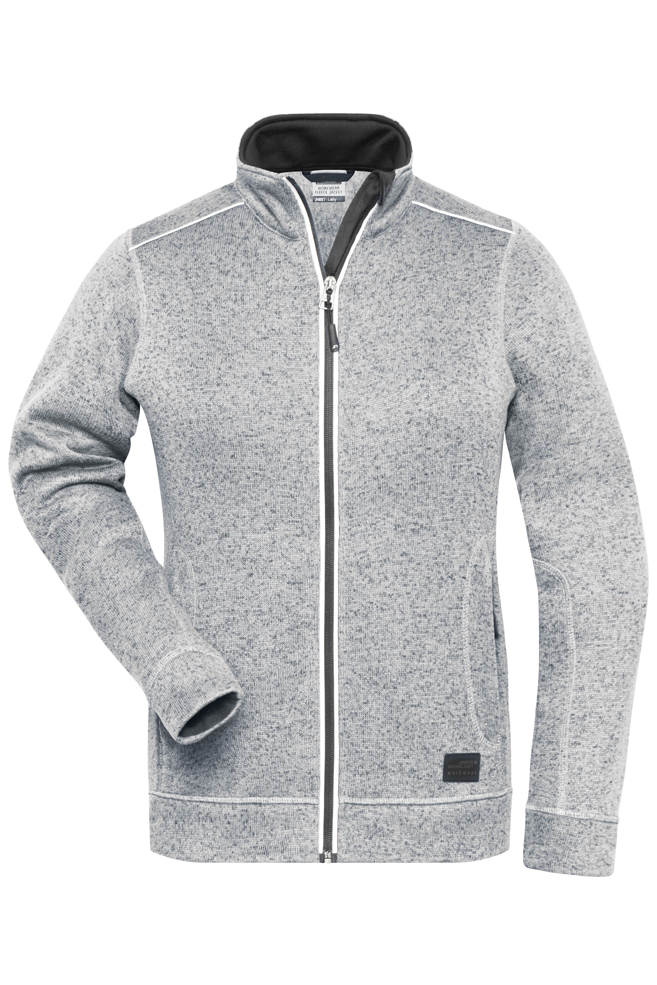 Ladies' Knitted Workwear Fleece Jacket - SOLID - JN897 Pflegeleichte Strickfleece-Jacke