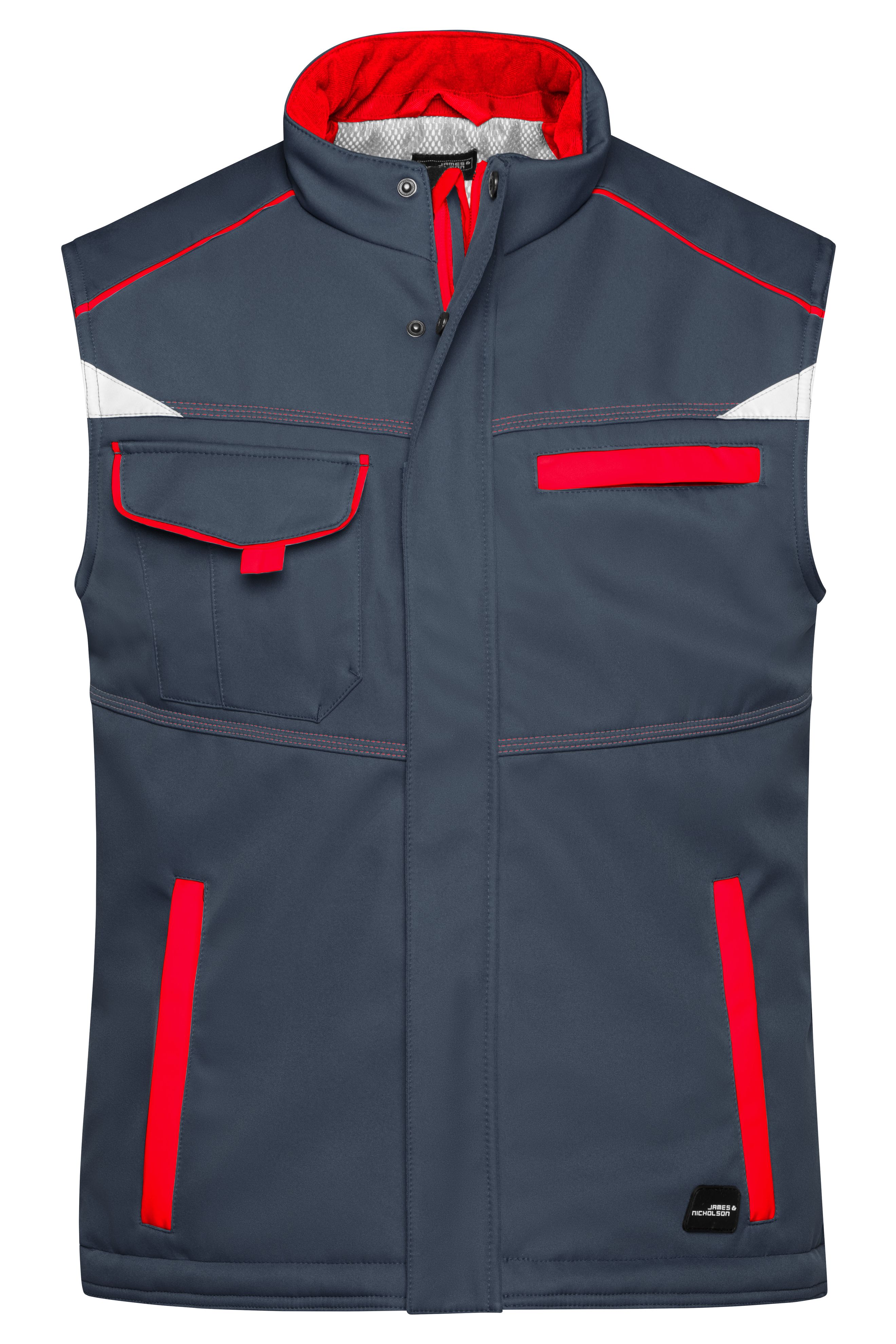 Workwear Softshell Padded Vest - COLOR - JN854 Funktionelle Softshell Weste mit warmem Innenfutter