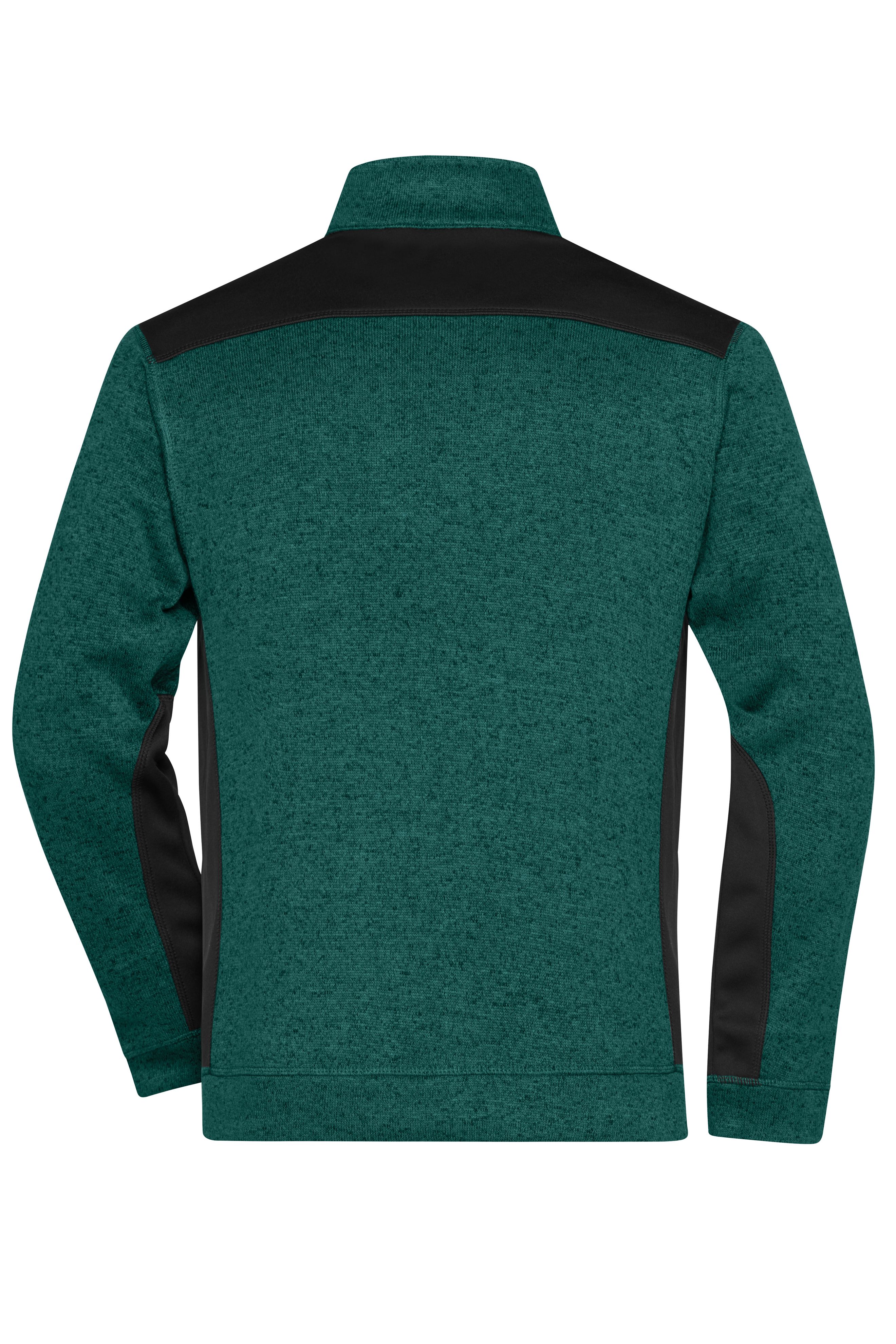 Men's Knitted Workwear Fleece Half-Zip - STRONG - JN864 Pflegeleichter Strickfleece Troyer im Materialmix