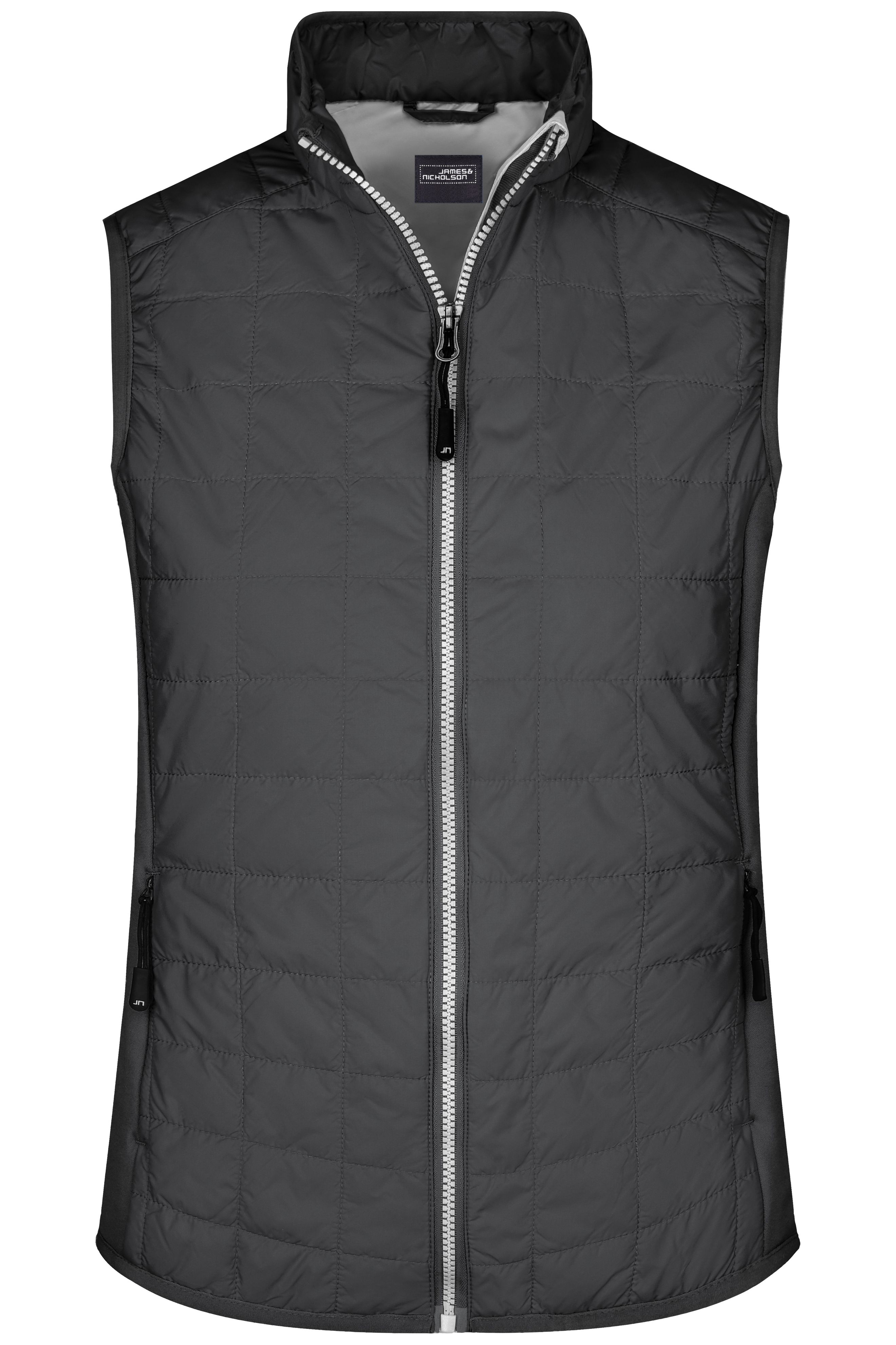 Ladies' Hybrid Vest JN1113 Leicht wattierte Weste im sportlichen Materialmix