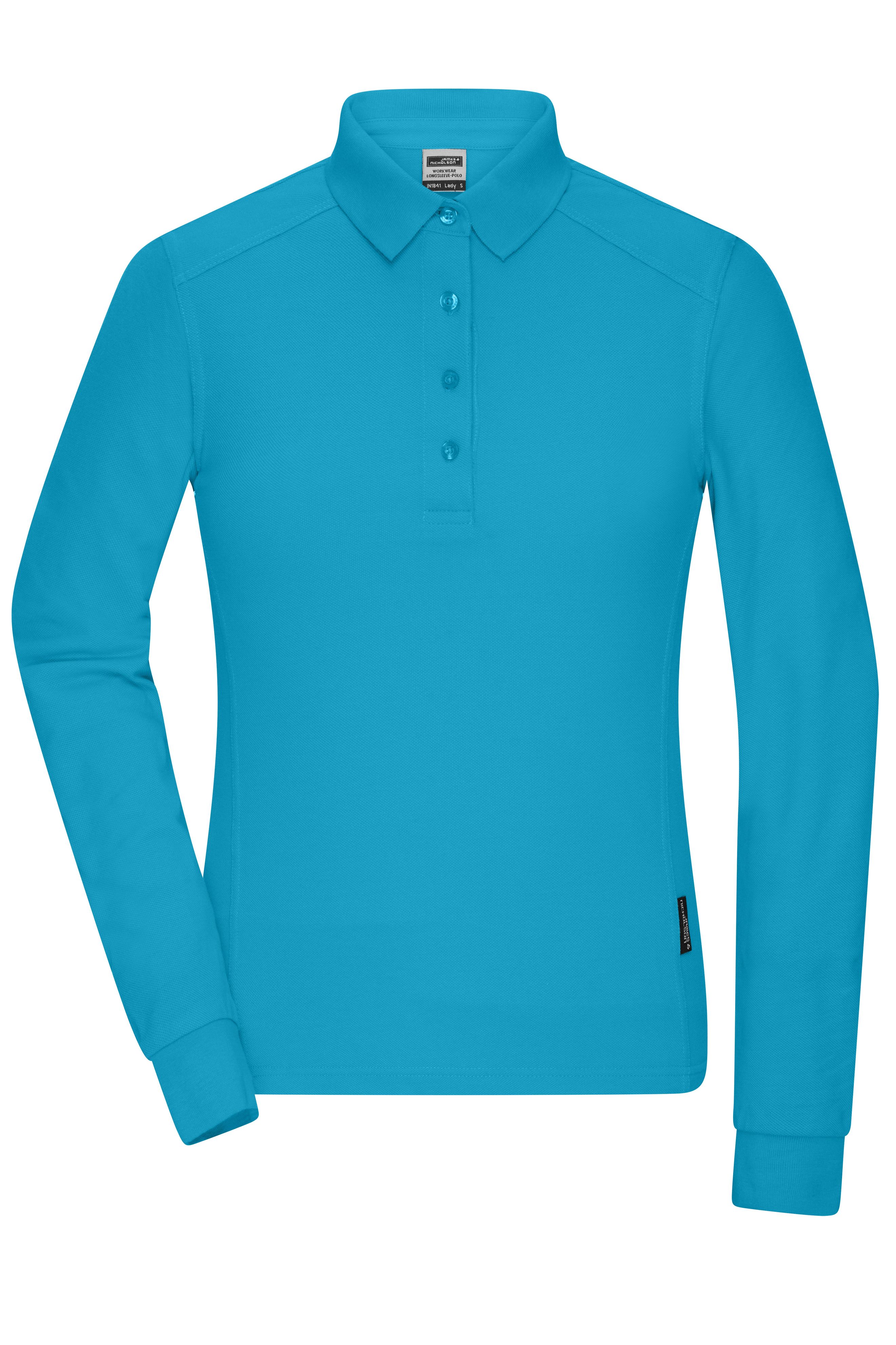 Ladies' Workwear-Longsleeve Polo JN1841 Strapazierfähiges und pflegeleichtes Langarm Polo