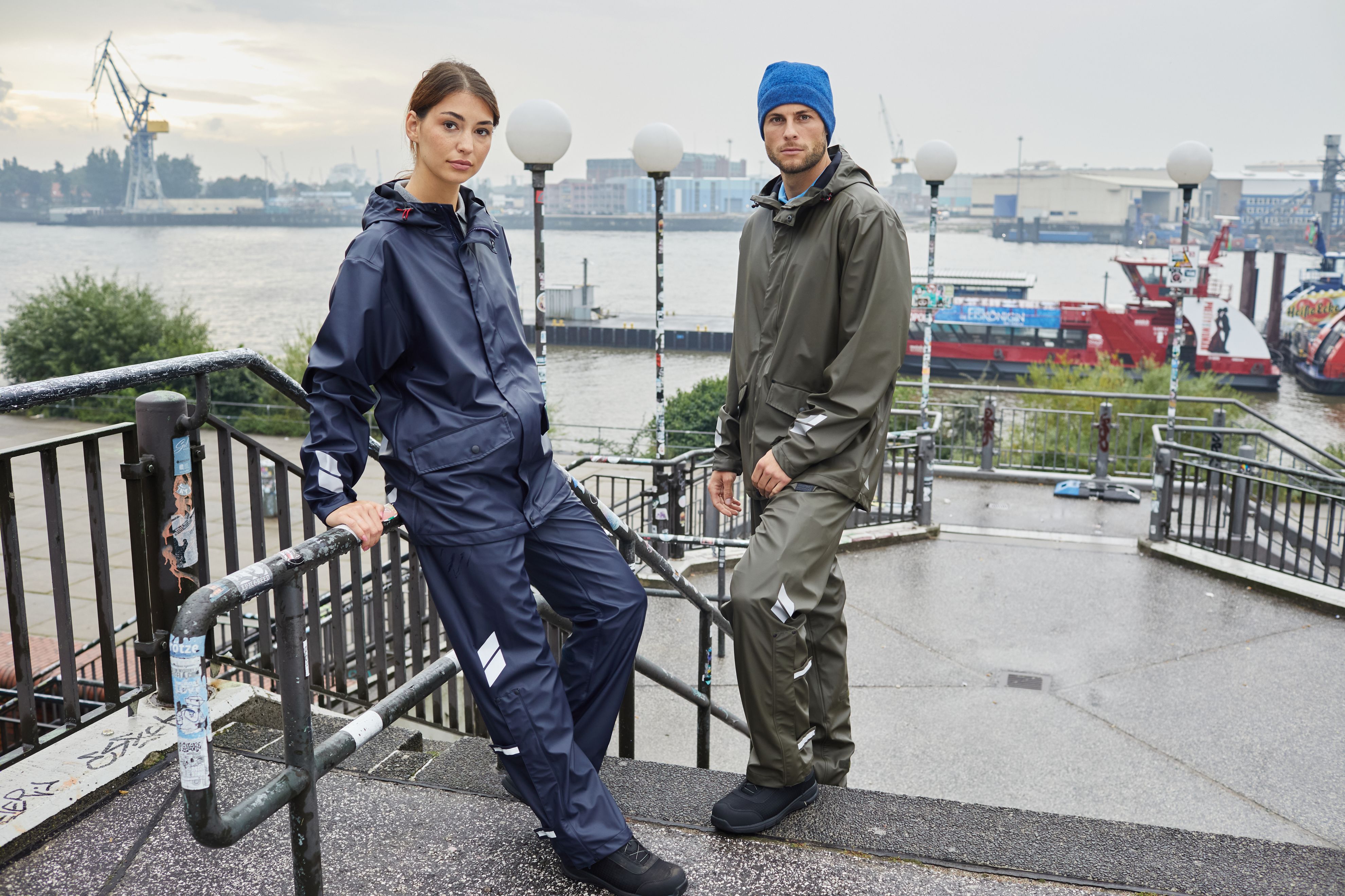 Worker Rain-Jacket JN1846 Praktische Unisex Regenjacke zum Überziehen, vielseitig einsetzbar