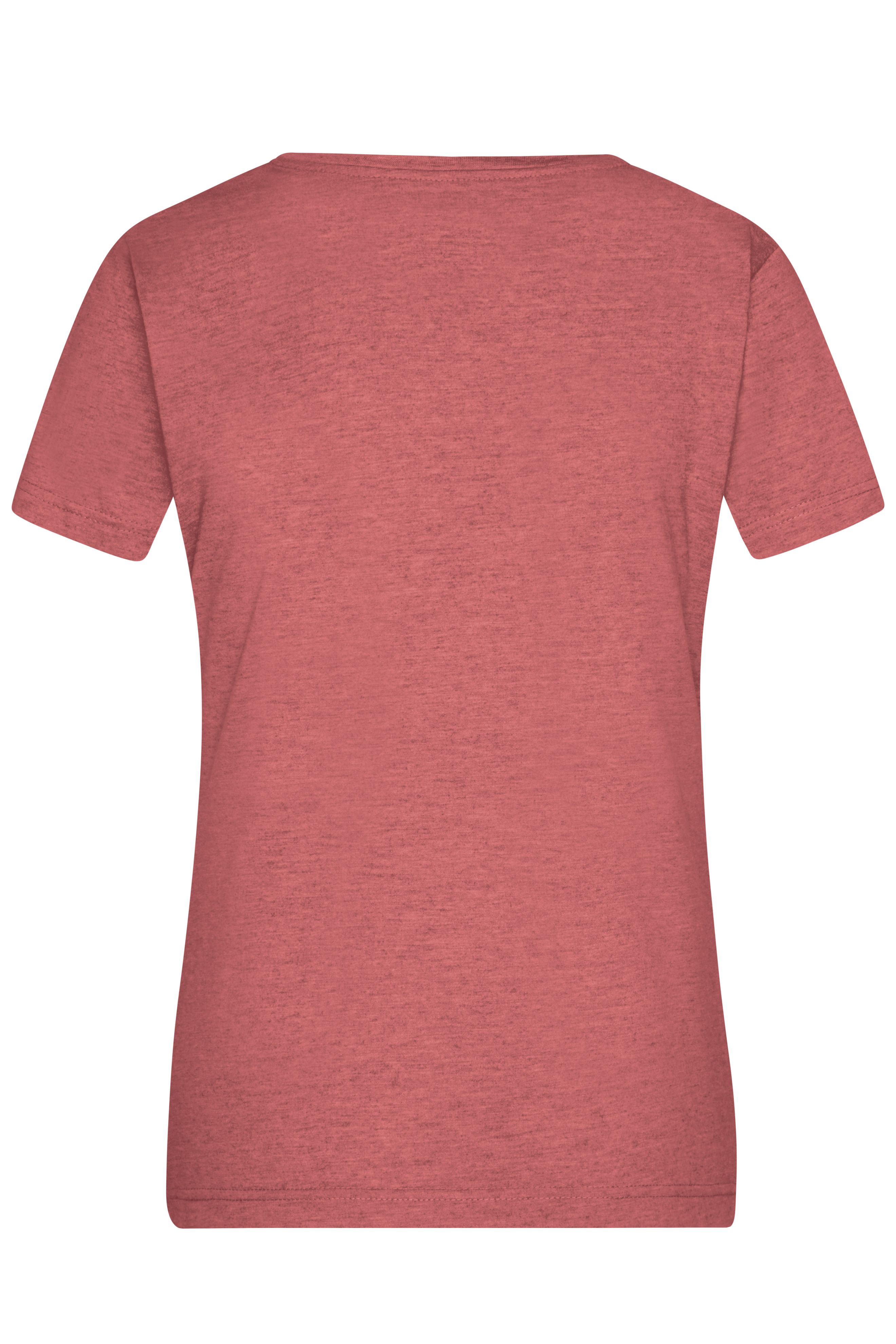 Ladies' Heather T-Shirt JN973 Modisches T-Shirt mit V-Ausschnitt