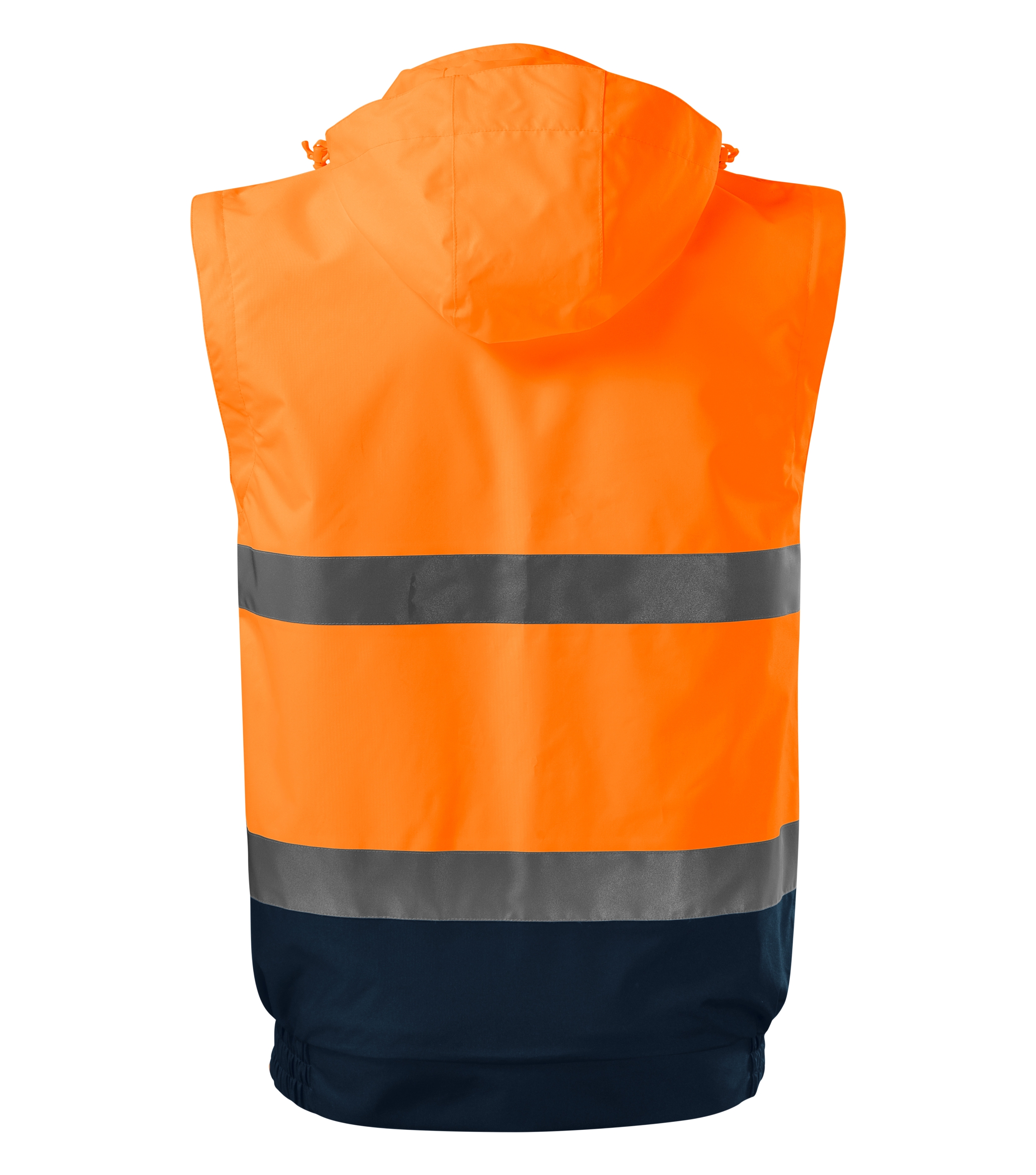 Arbeitsjacke für Damen und Herren - HV GUARD 4 IN 1 5V2 -  hochsichtbare Warnjacke mit wasserdichtem und atmungsaktivem Material - Unisex  Warnschutzjacke in gelb und orange 