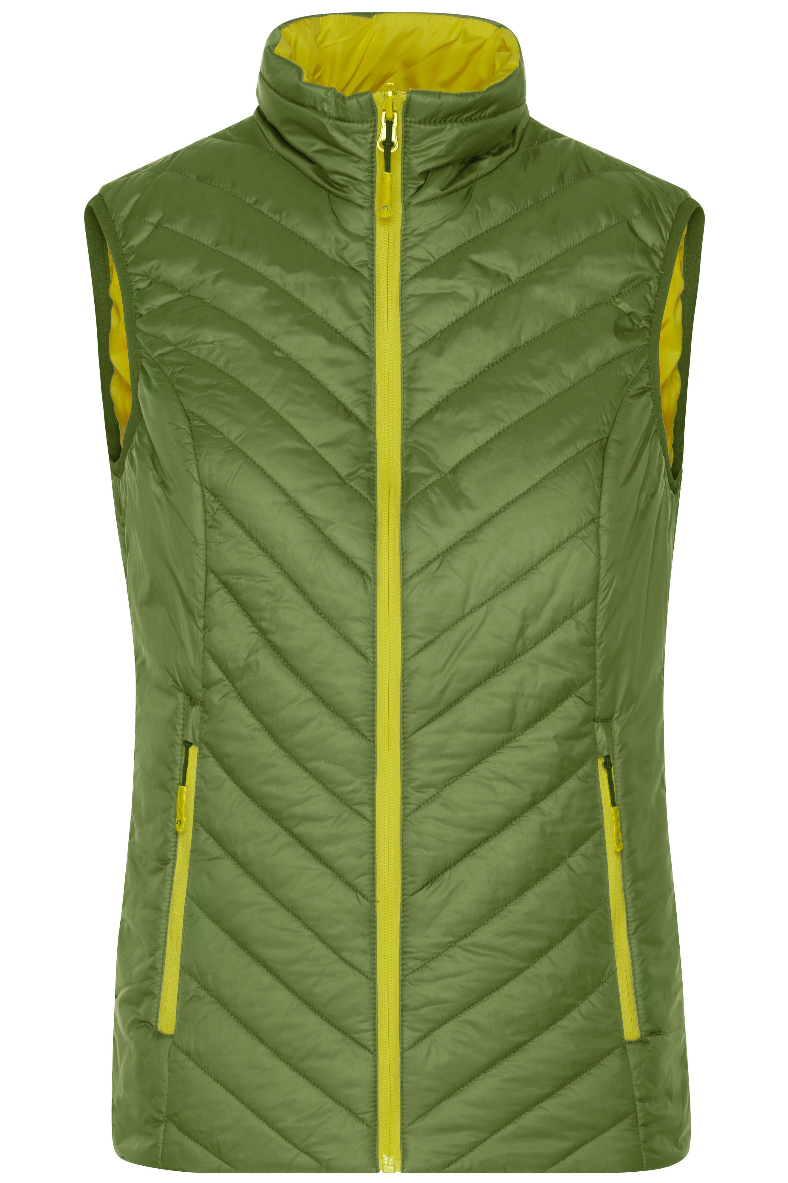 Ladies' Lightweight Vest JN1089 Leichte Wendeweste mit DuPont™ Sorona® Wattierung (nachwachsender, pflanzlicher Rohstoff)