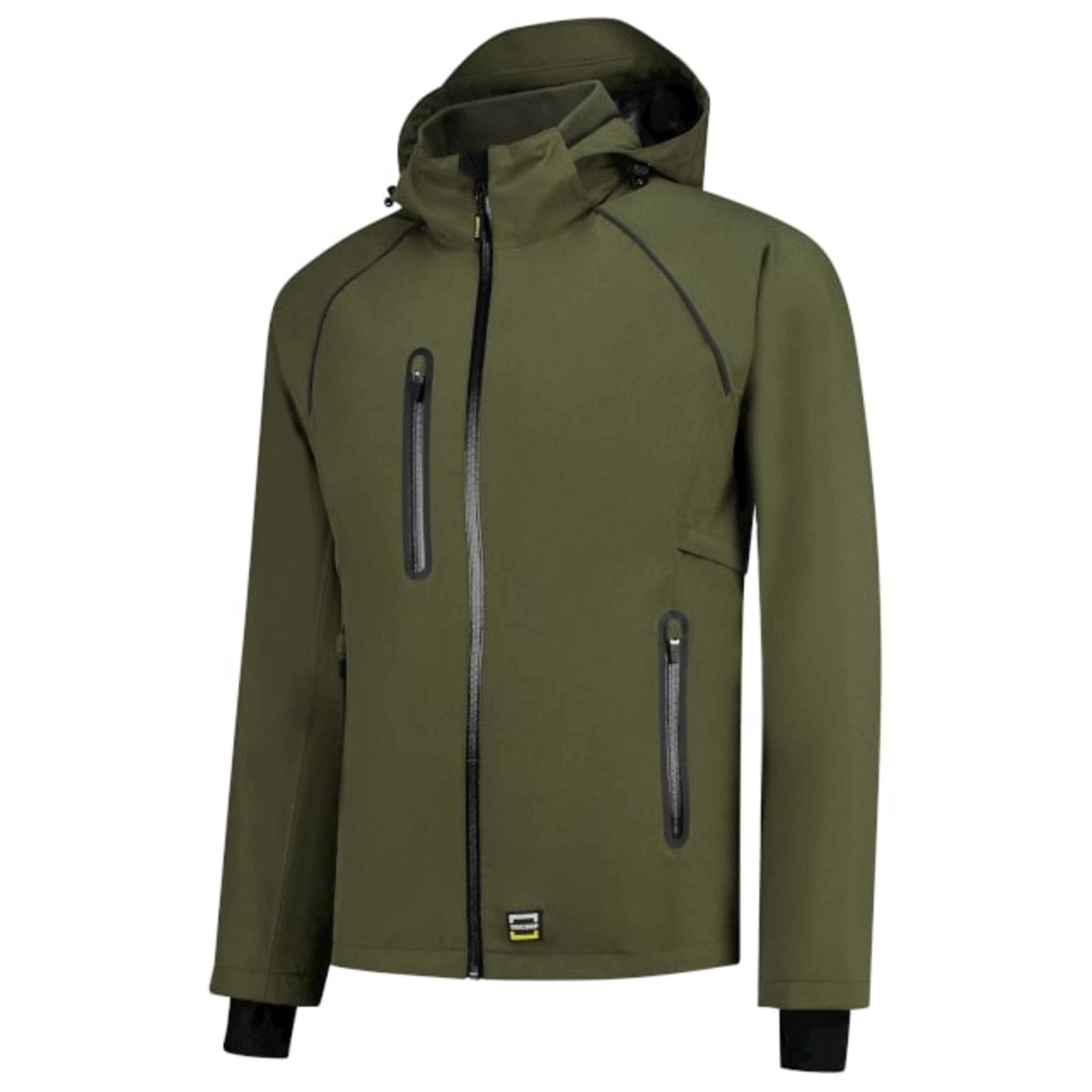 Jacke für Herren und Damen -  TECH SHELL T54 - wasserdichtes, windabweisendes und atmungsaktives Material und abnehmbare Kapuze  - Outdoor Übergangsjacke 