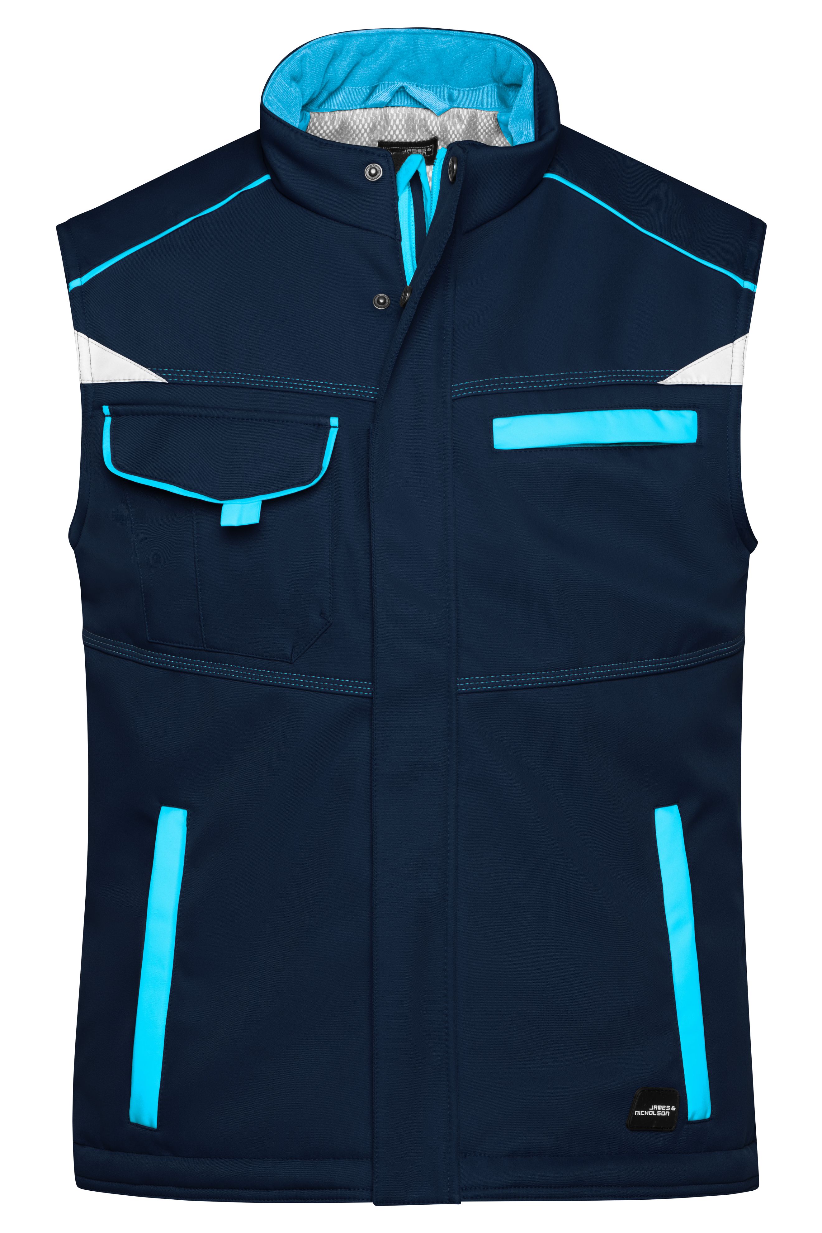 Workwear Softshell Padded Vest - COLOR - JN854 Funktionelle Softshell Weste mit warmem Innenfutter