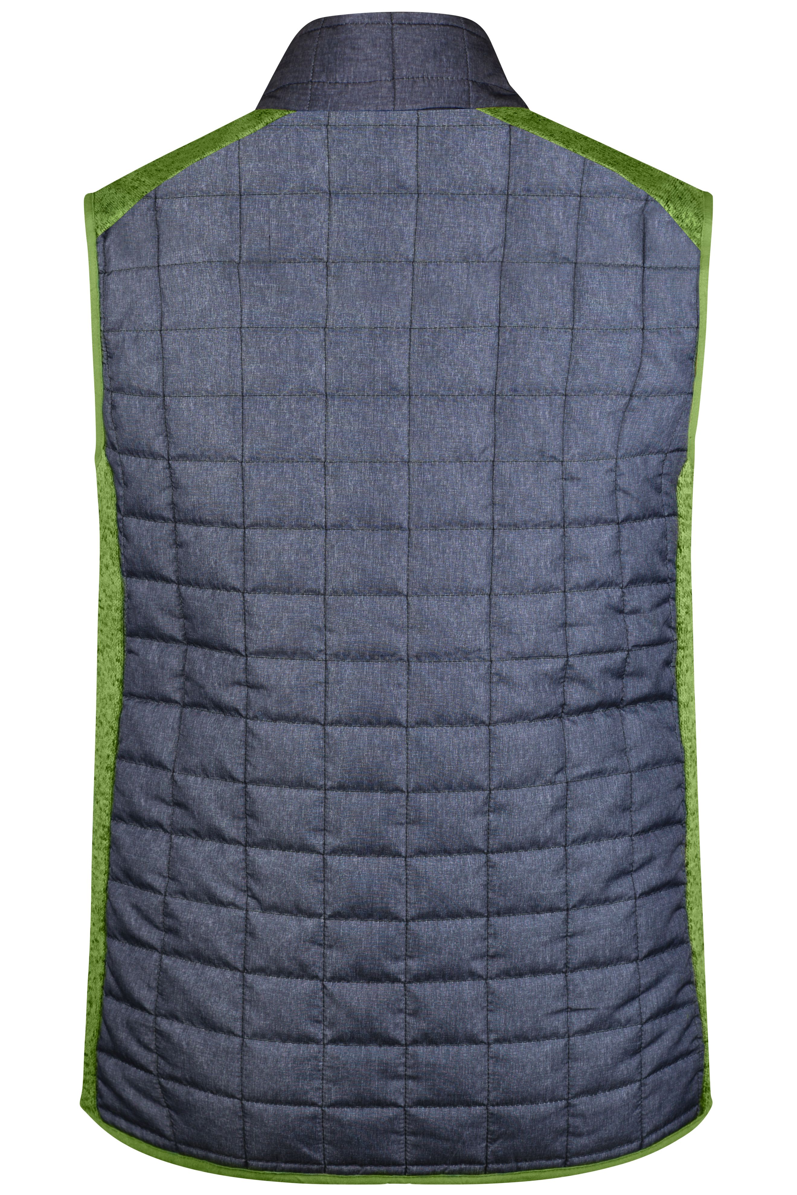 Men's Knitted Hybrid Vest JN740 Weste im stylischen Materialmix