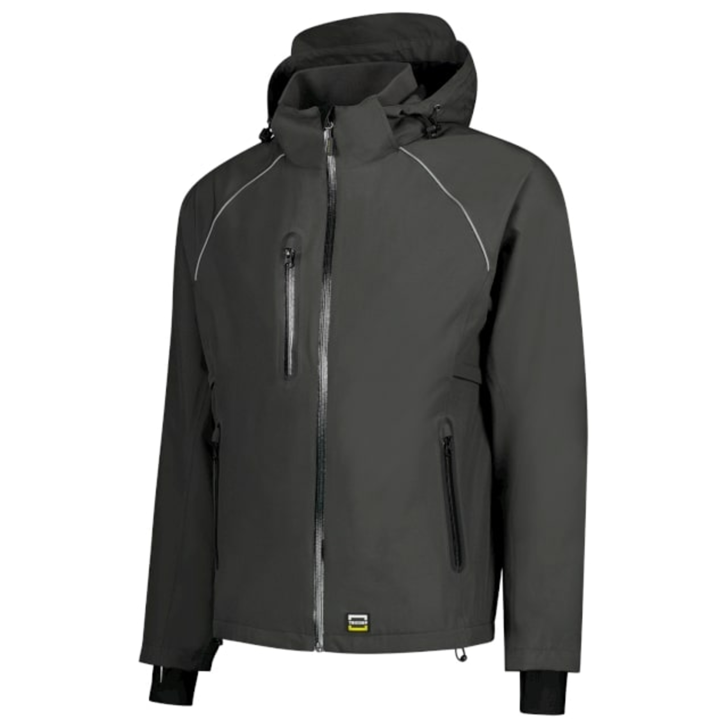 Jacke für Herren und Damen -  TECH SHELL T54 - wasserdichtes, windabweisendes und atmungsaktives Material und abnehmbare Kapuze  - Outdoor Übergangsjacke 