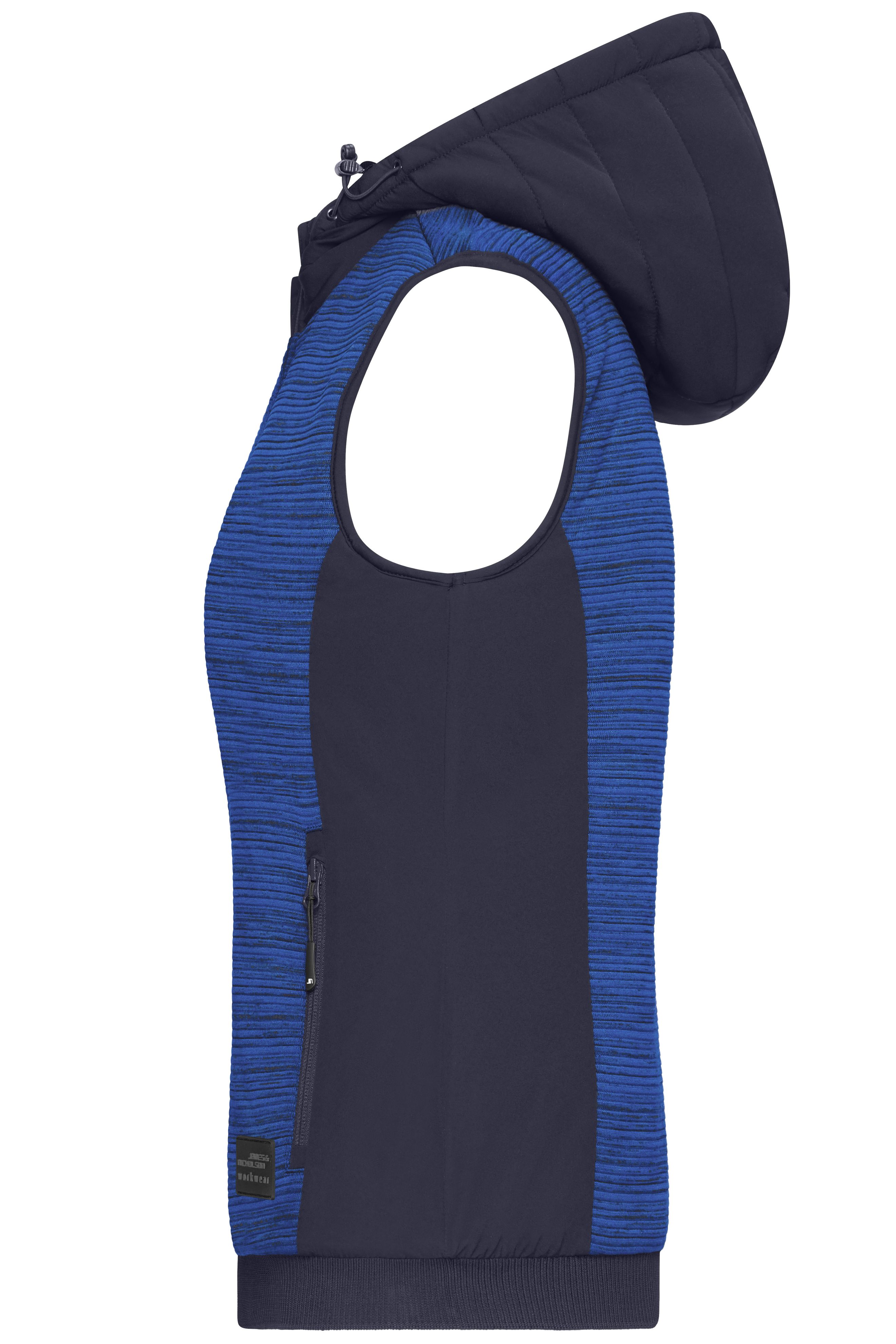 Ladies' Padded Hybrid Vest JN1847 Wattierte Strickfleece Weste im attraktiven Materialmix