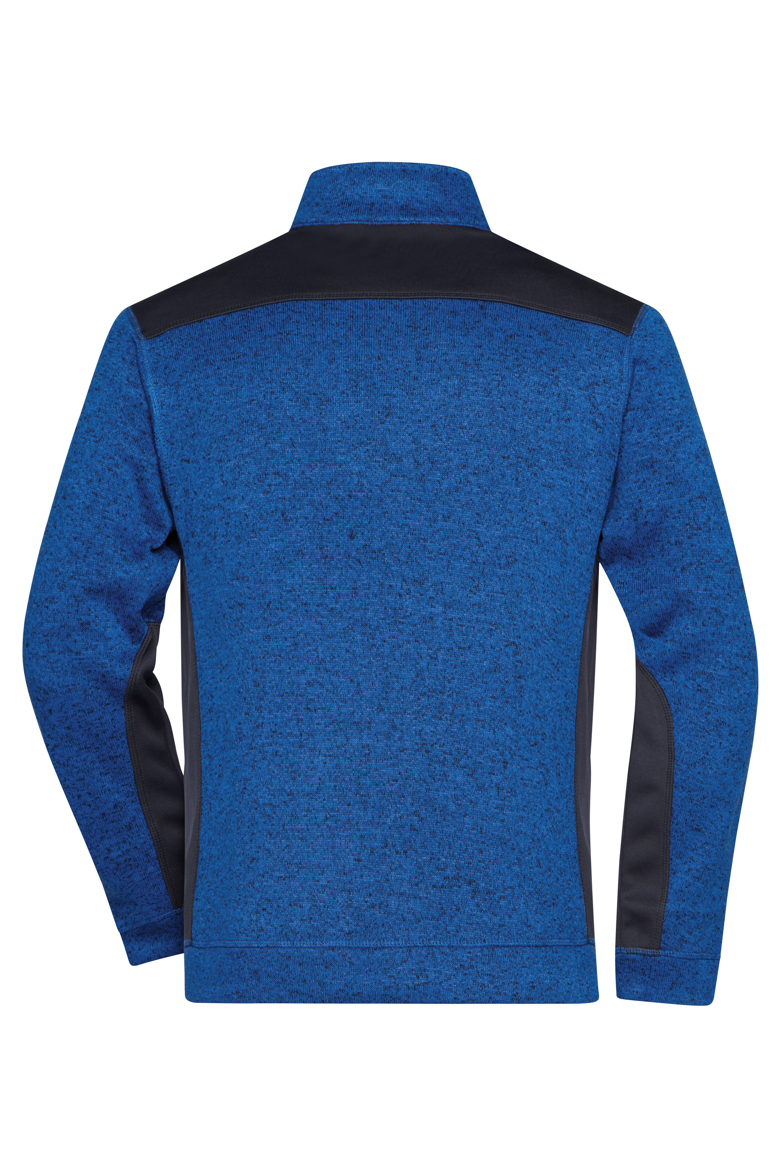 Men's Knitted Workwear Fleece Half-Zip - STRONG - JN864 Pflegeleichter Strickfleece Troyer im Materialmix