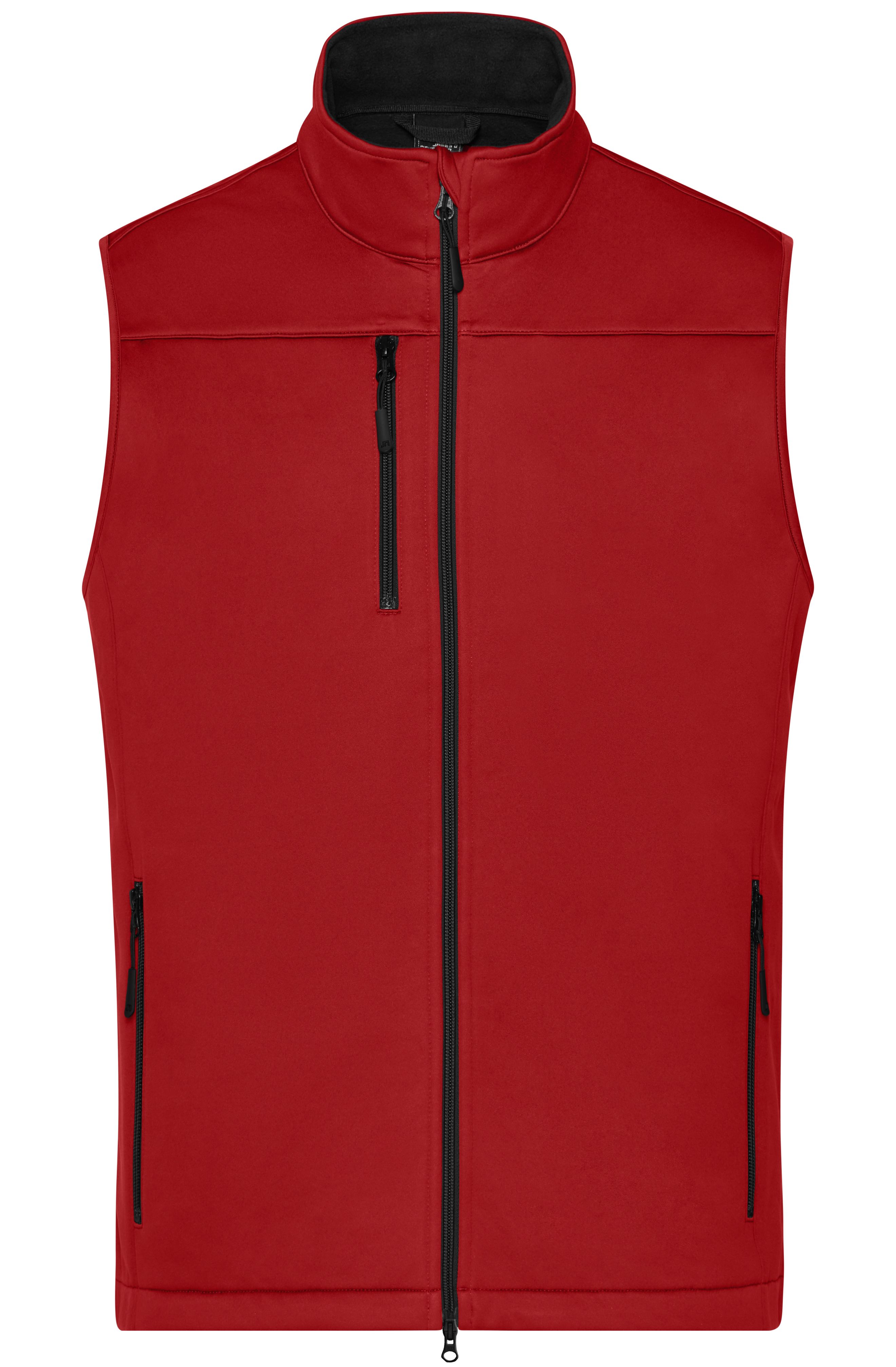 Men's Softshell Vest JN1170 Klassische Softshellweste im sportlichen Design aus recyceltem Polyester