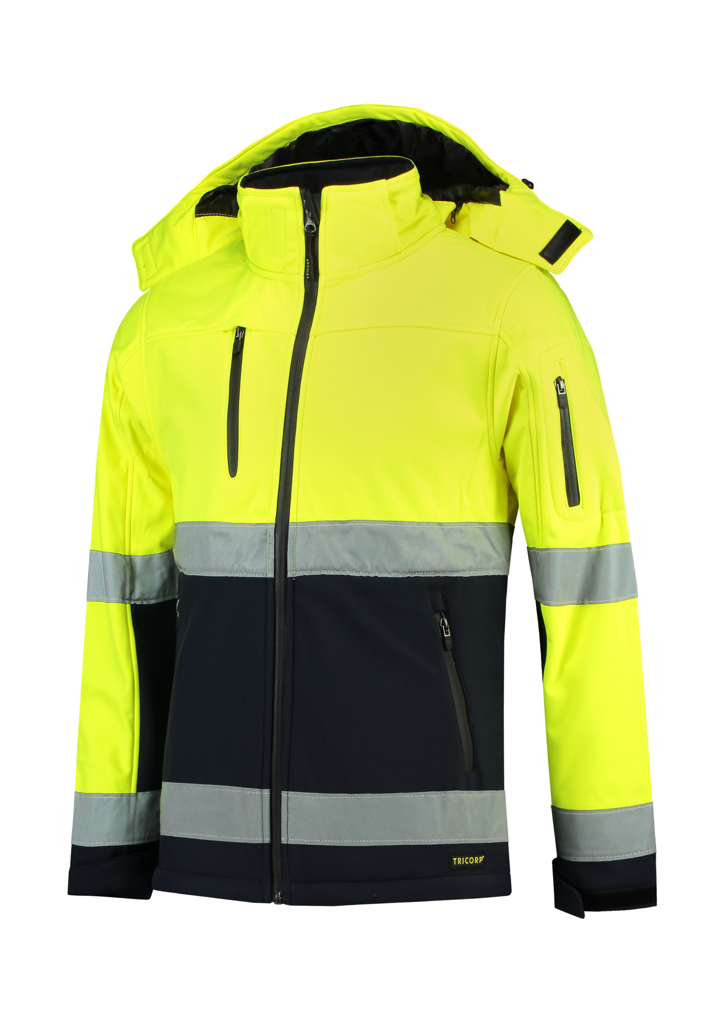 Bi-color EN ISO 20471 Softshell T52 Softshelljacke unisex