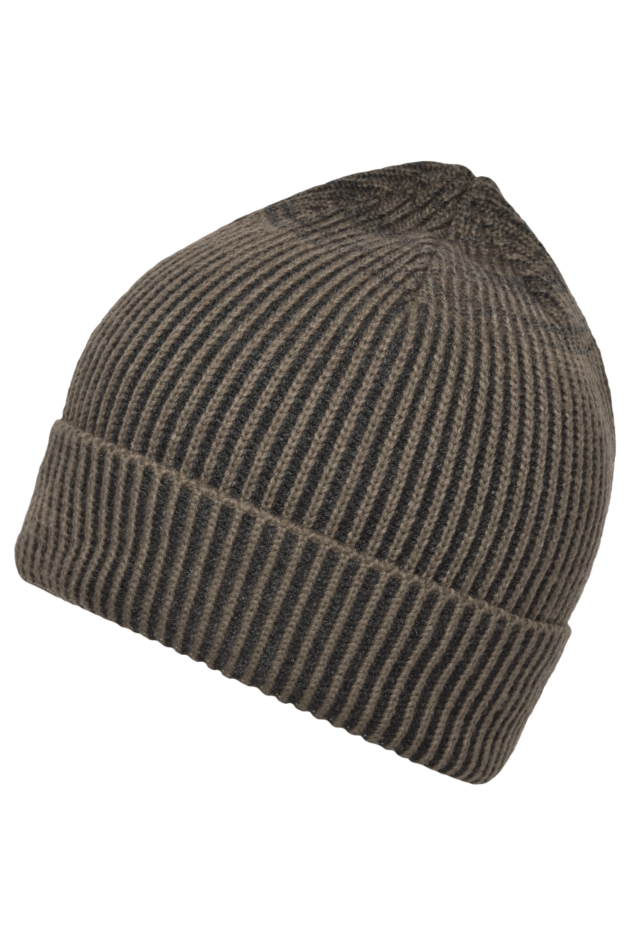 Ribbed Beanie MB7988 Aparte Strickmütze mit Krempe