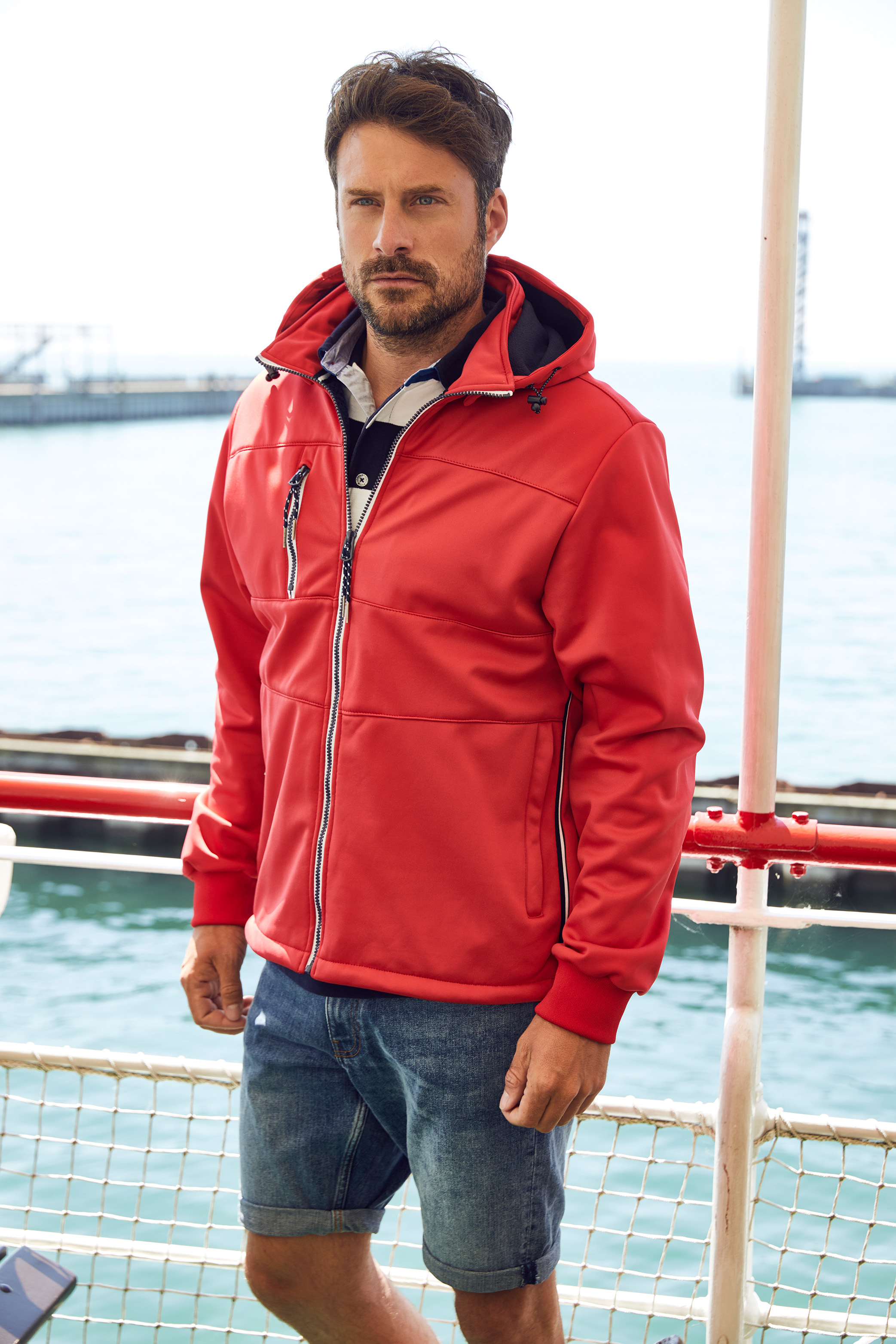 Men's Maritime Jacket JN1078 Junge Softshell Jacke mit modischen Details