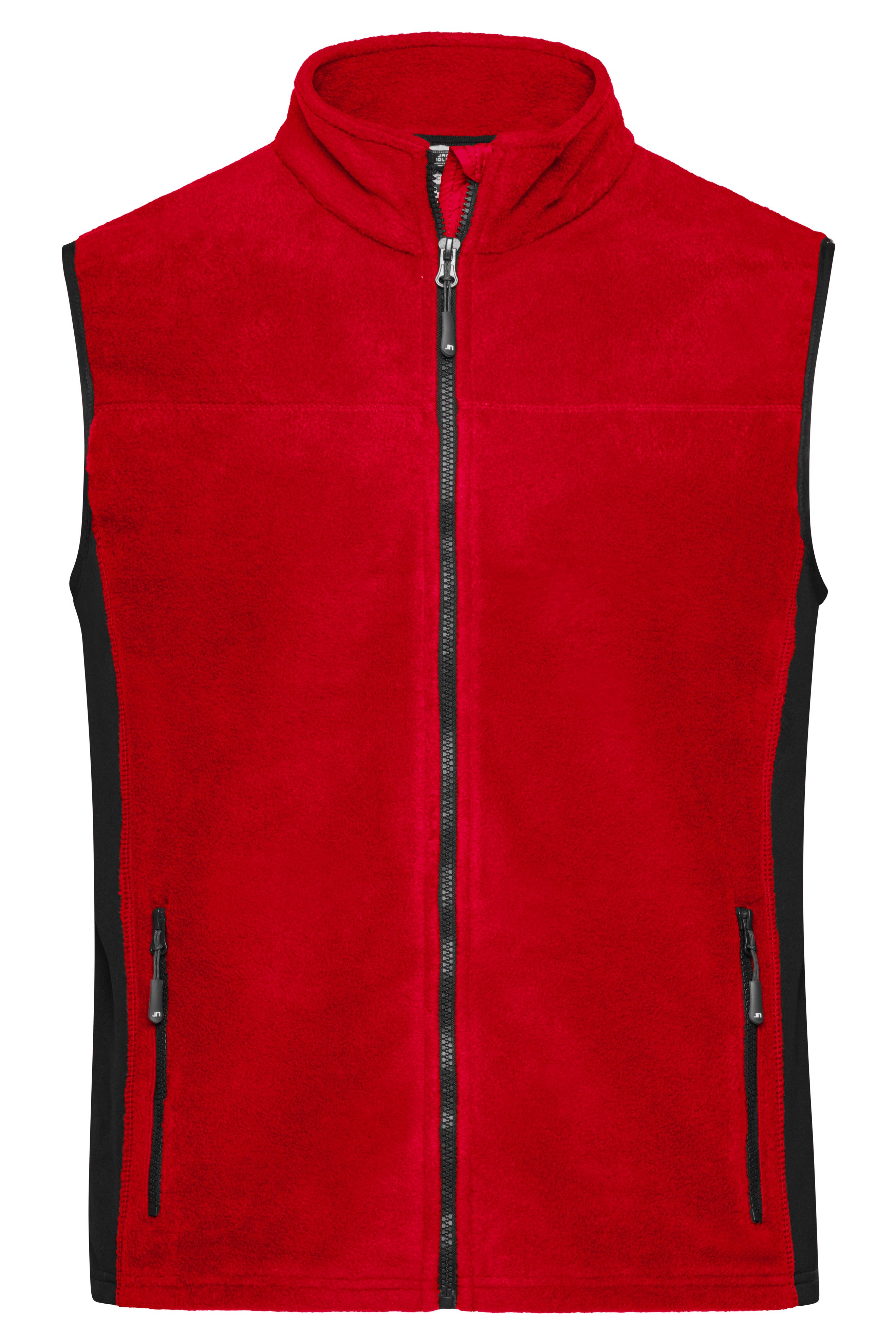 Men's Workwear Fleece Vest - STRONG - JN856 Strapazierfähige Fleece Weste im Materialmix