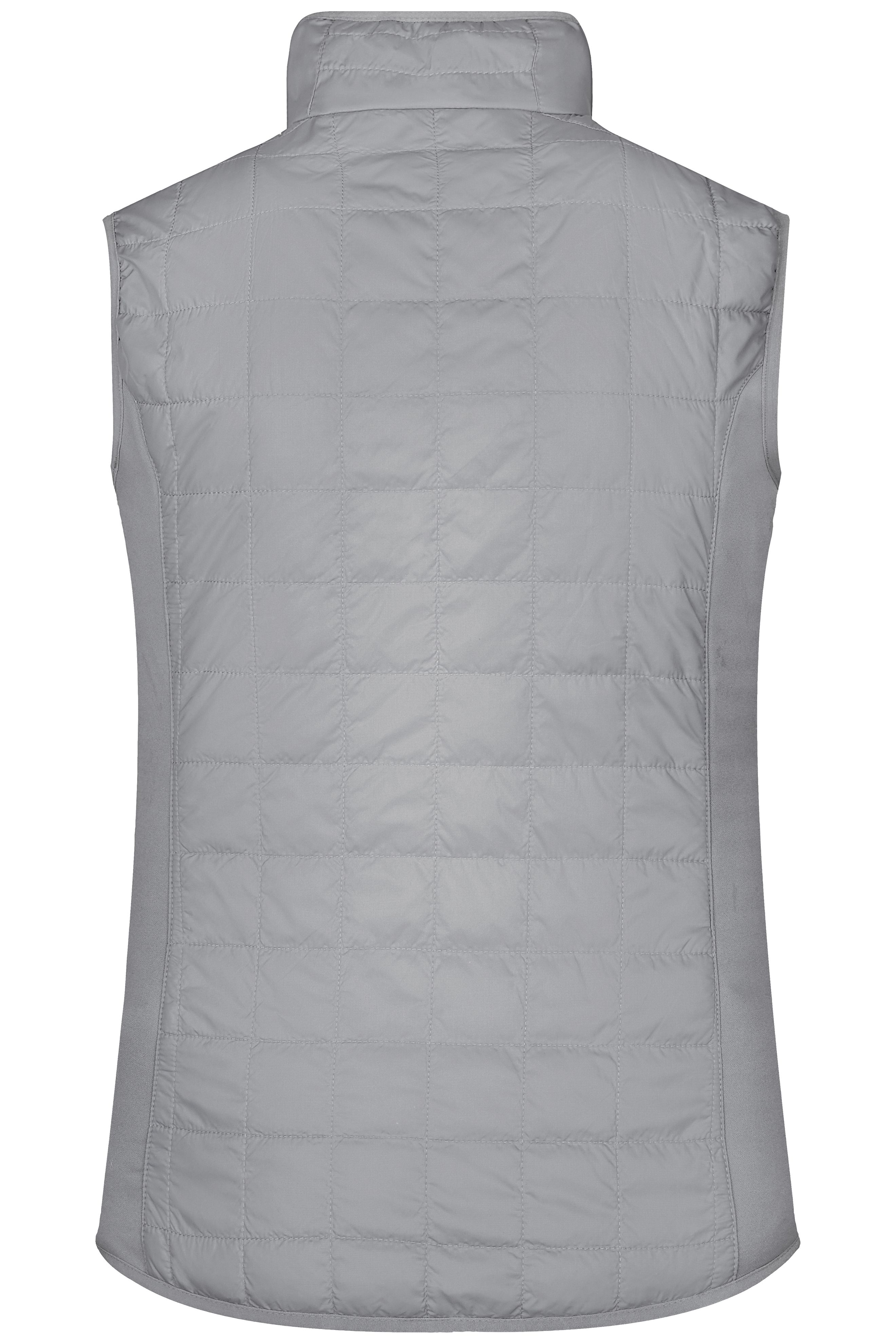 Ladies' Hybrid Vest JN1113 Leicht wattierte Weste im sportlichen Materialmix