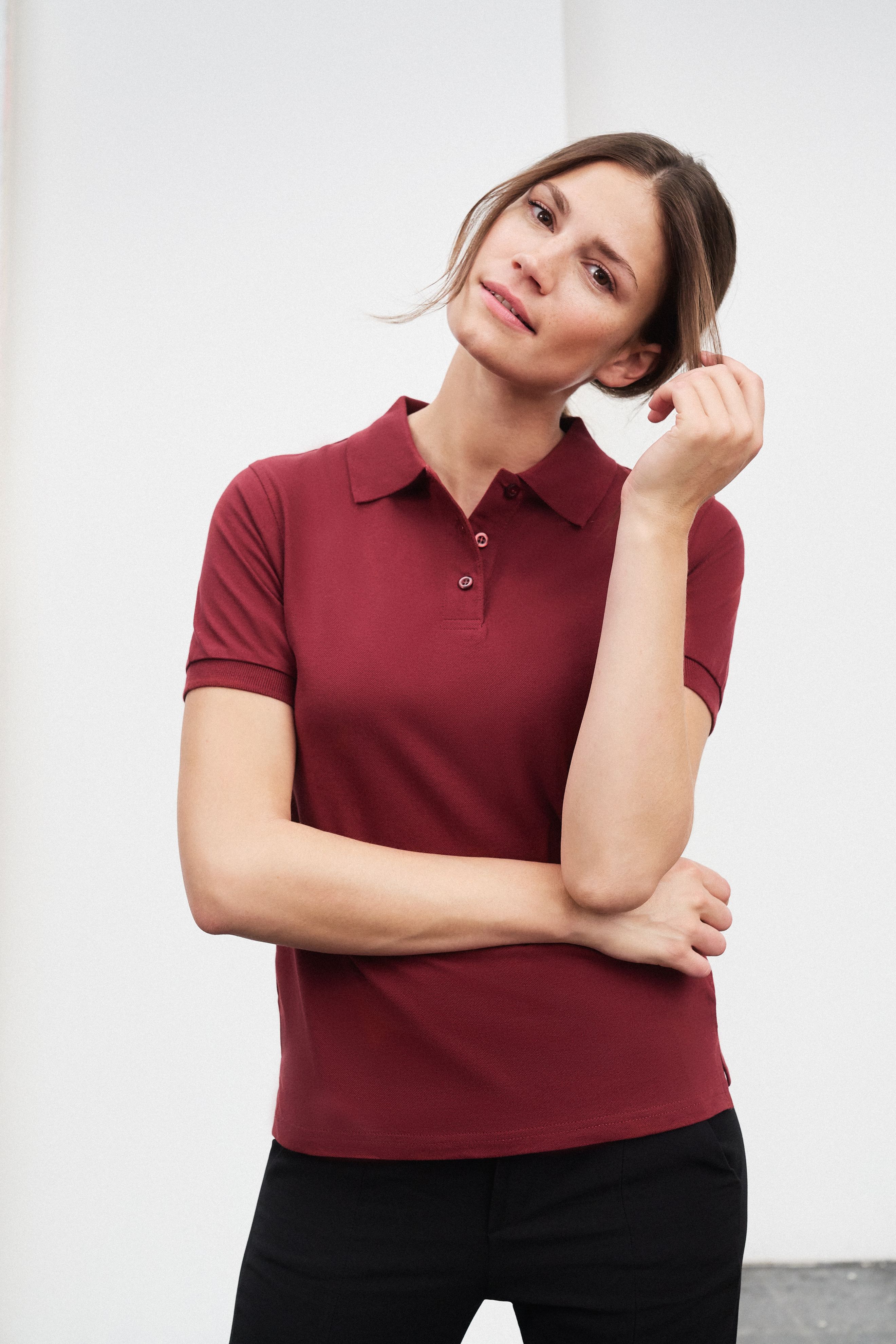 Classic Polo Ladies JN071 Hochwertiges Polohemd mit Armbündchen